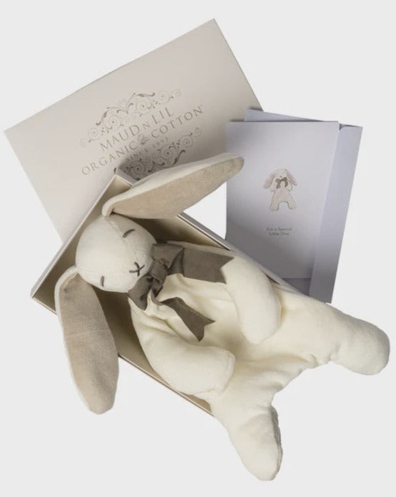 Maud n Lil Gift Boxed Bunny Comforter White Ash Grey Good Thing