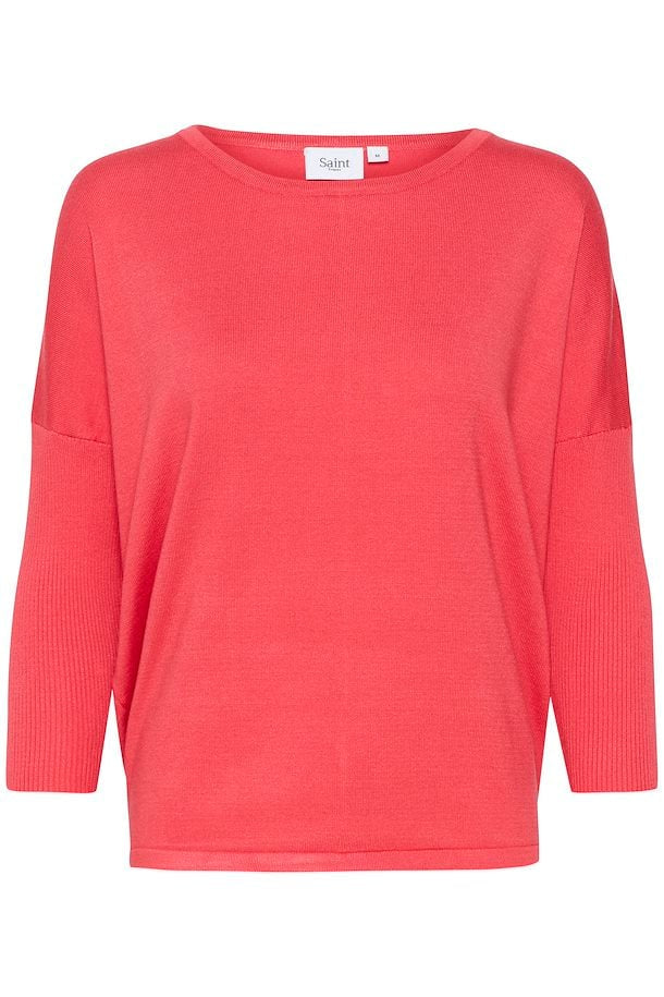 Saint Tropez Mila Round Neck Pullover - Cayenne