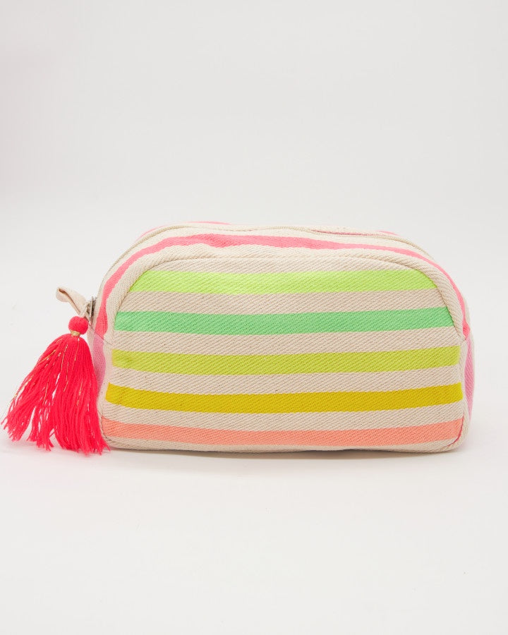 Stella and Gemma Cosmetic Bag - Coloured Stripes