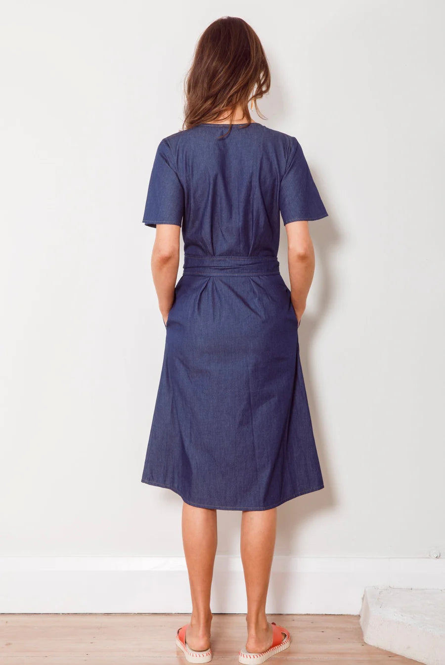 Dalston Evelyn Dress Indigo Chambray