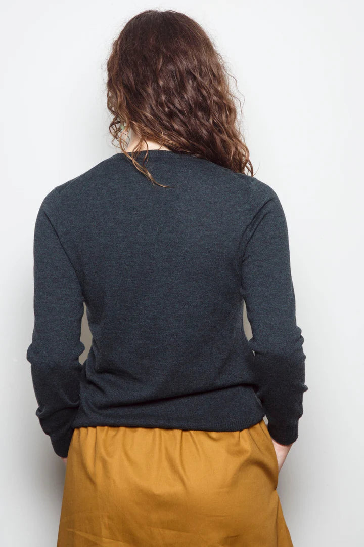 Dalston Kate Crew Sweater -  Forest