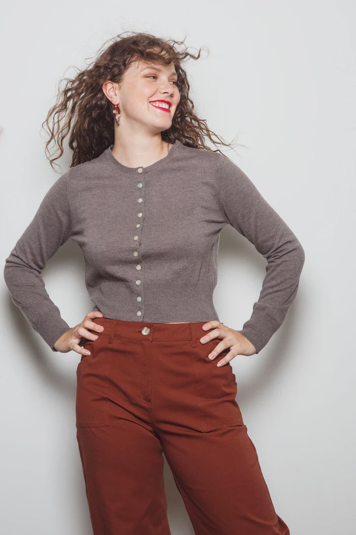 Dalston Ava Cardigan - Mocha