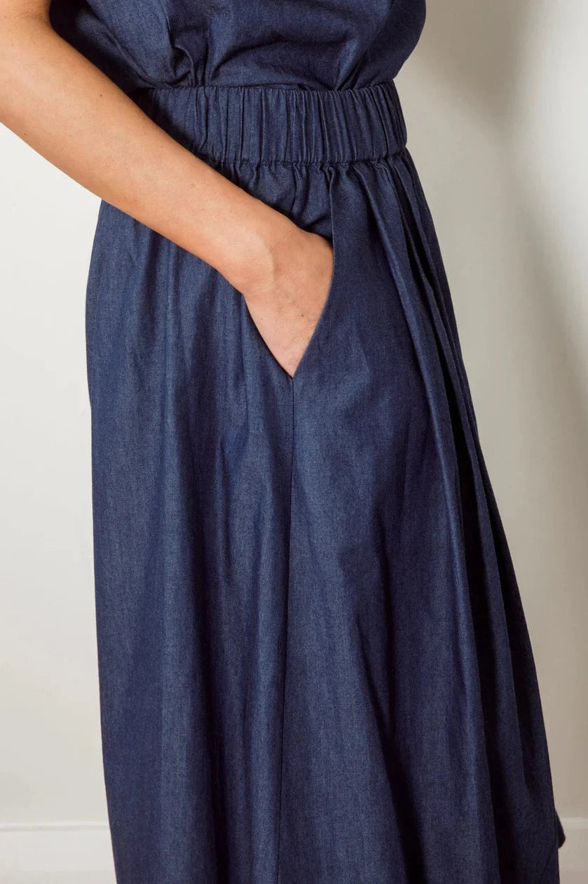 Dalston Sapphire Skirt - Indigo Chambray