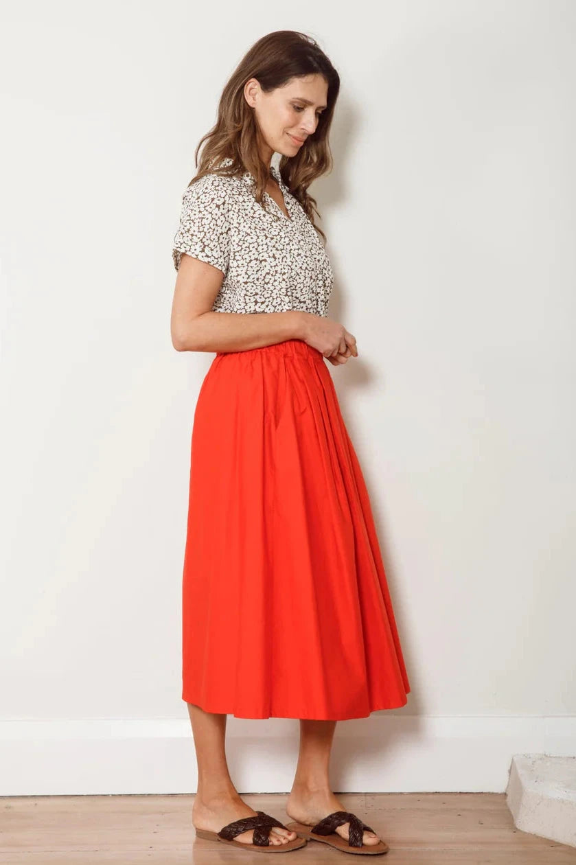 Dalston Sapphire Skirt - Poppy