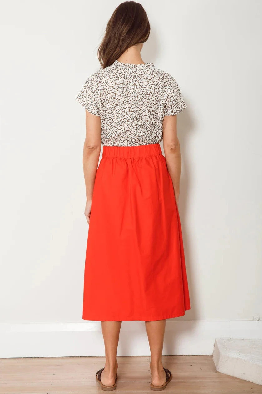 Dalston Sapphire Skirt - Poppy