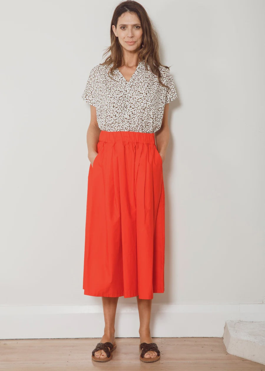 Dalston Sapphire Skirt - Poppy