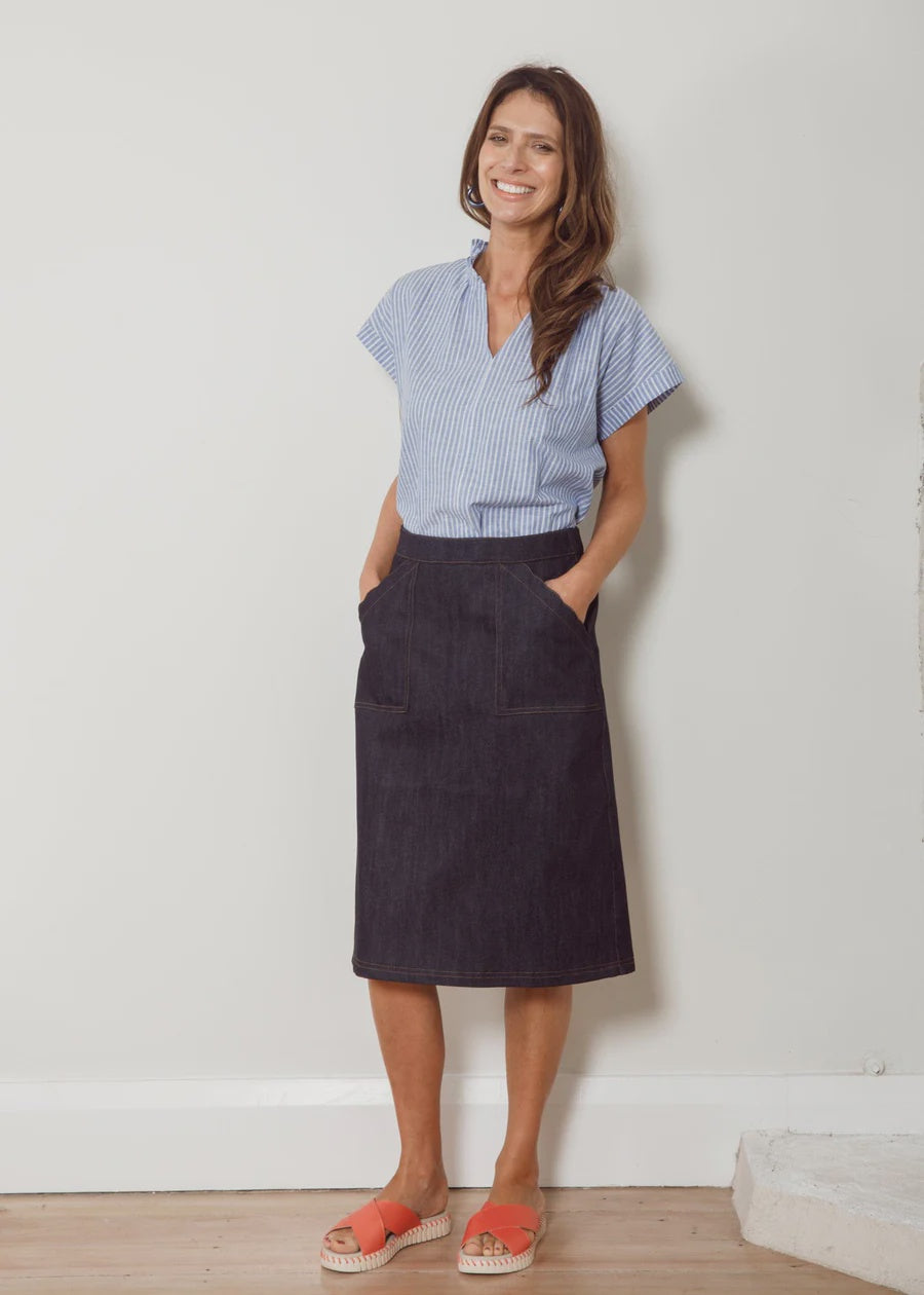 Dalston Sara Skirt - Indigo Denim