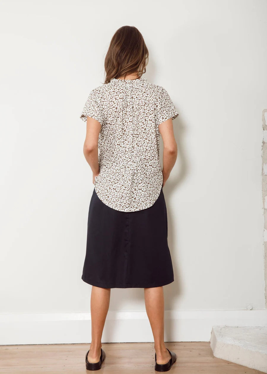 Dalston Esme Top - Chocolate Daisy