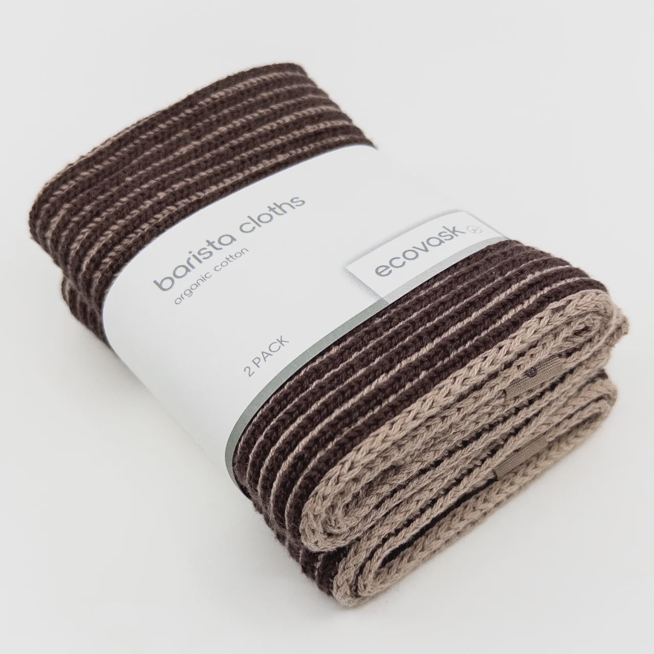 Ecovask Barista Cloths 2 pack - Chocolate