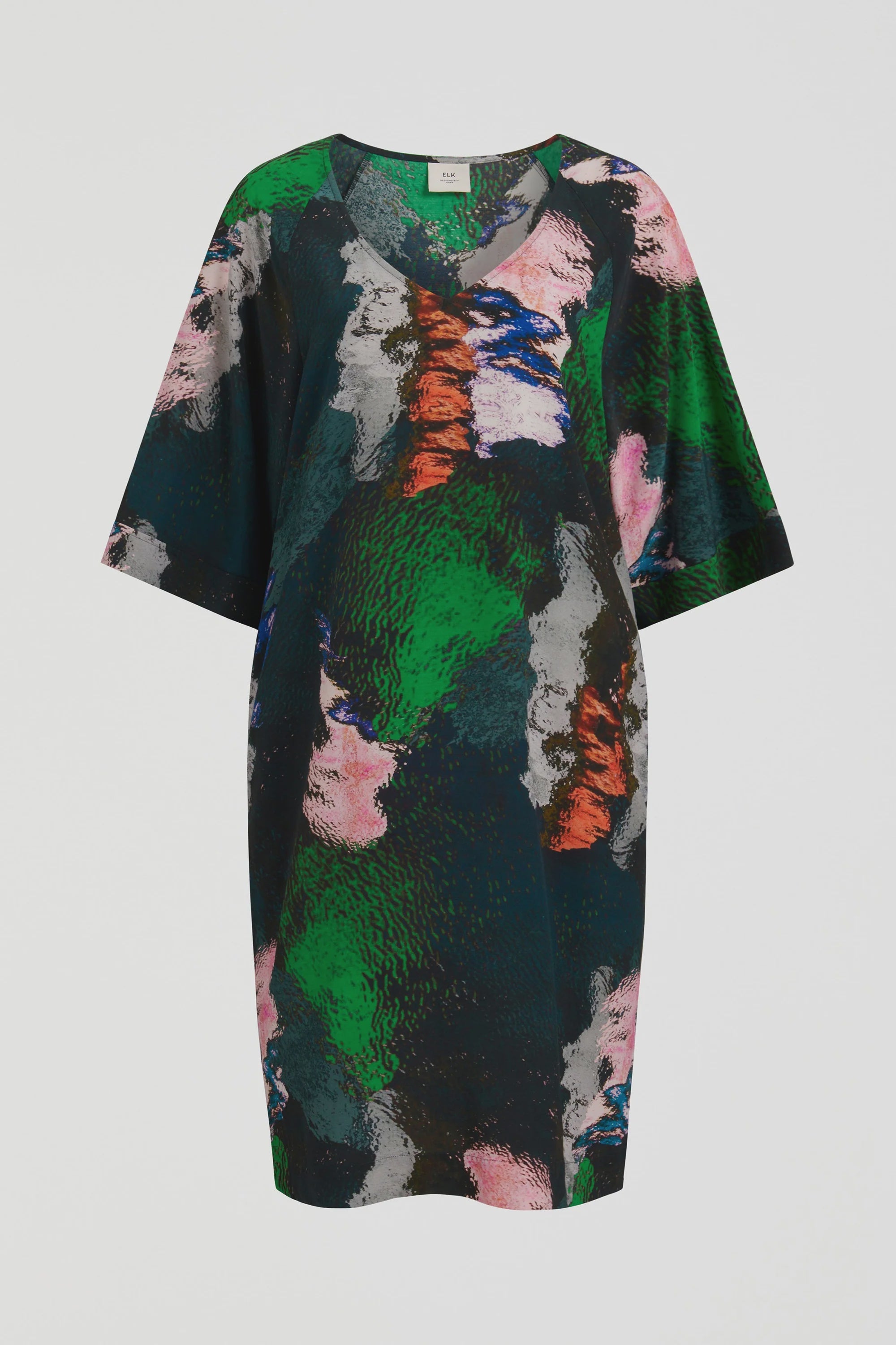 Elk Foljer Dress - Reflections Print