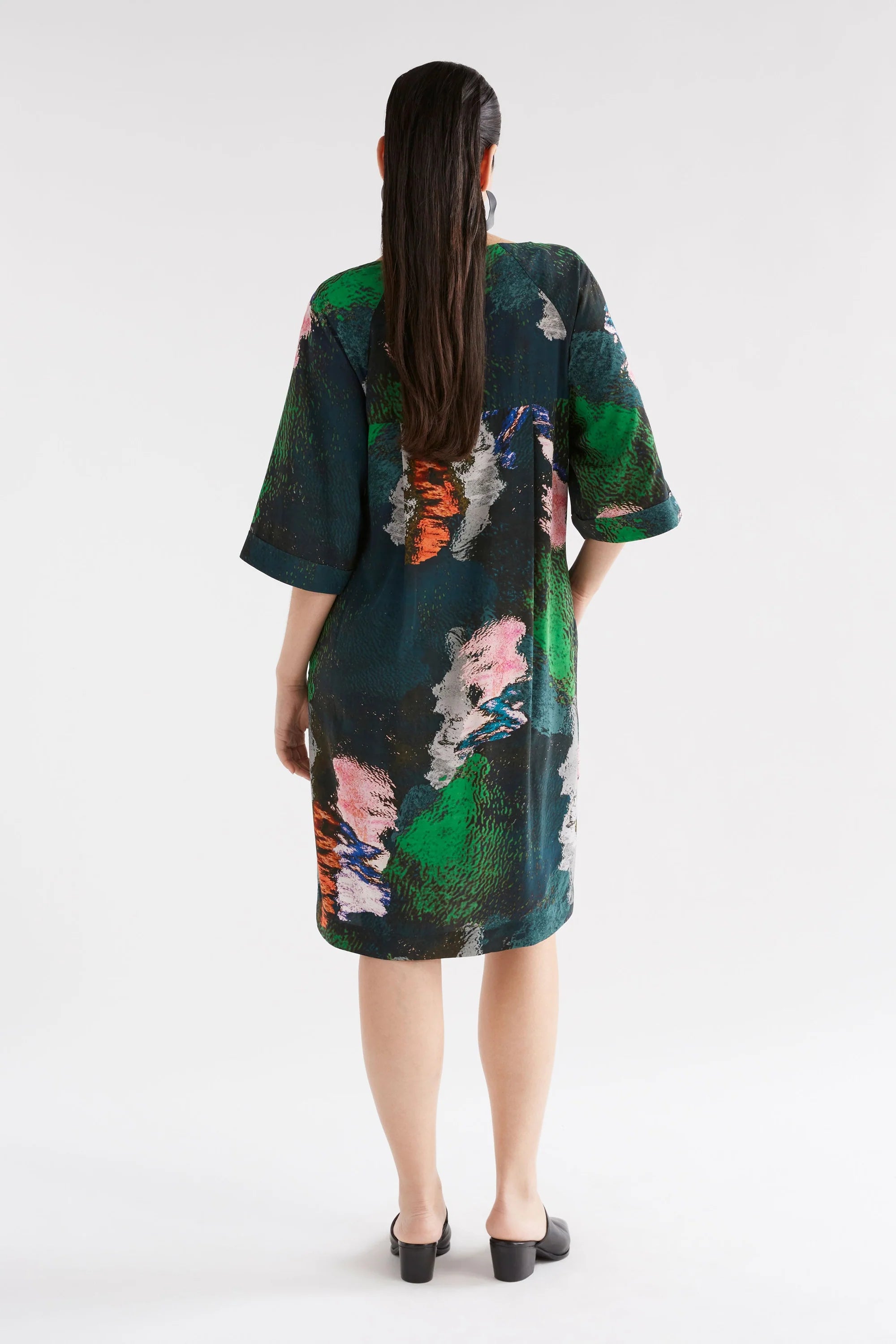 Elk Foljer Dress - Reflections Print