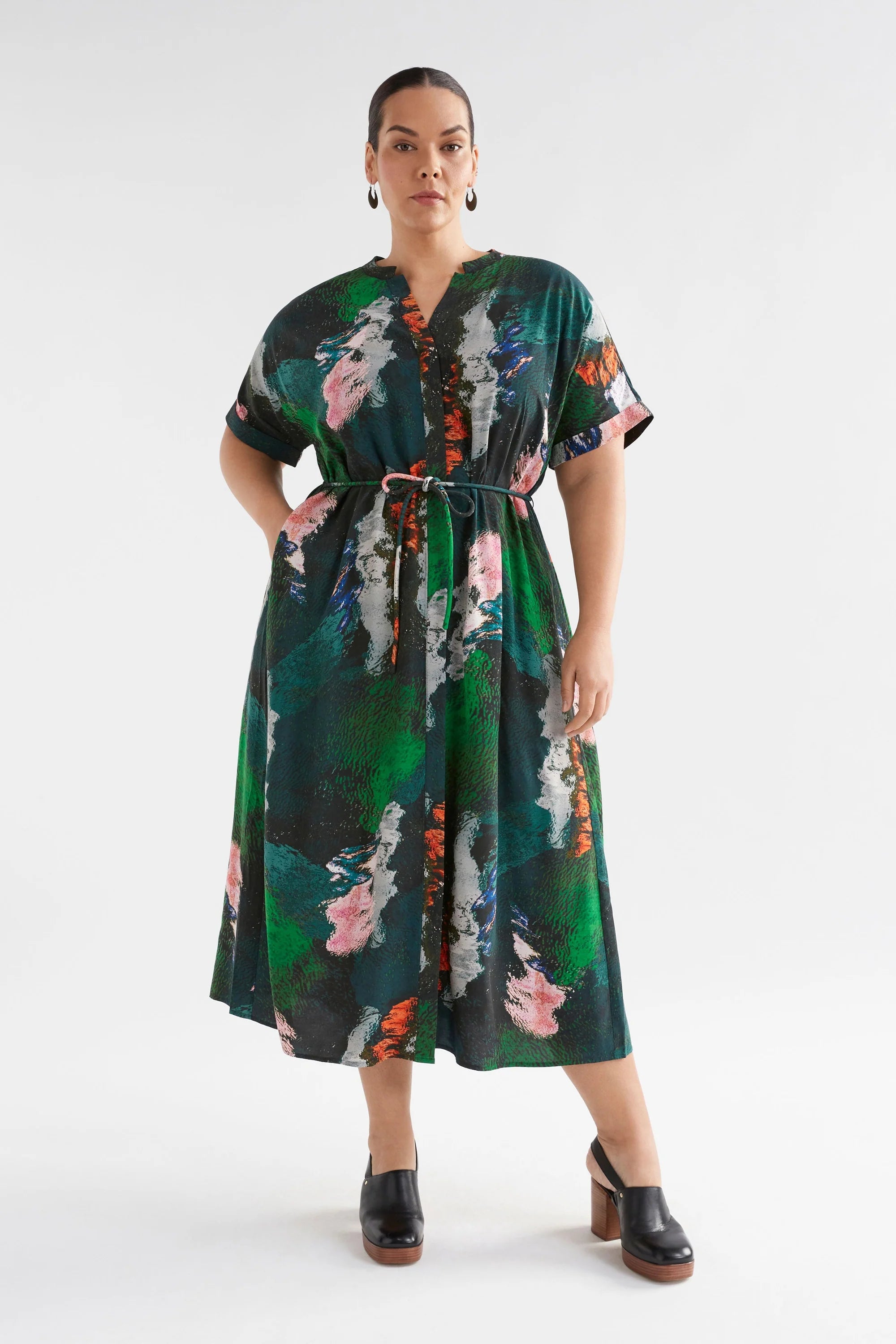 Elk Malo Shirt Dress - Reflections Print