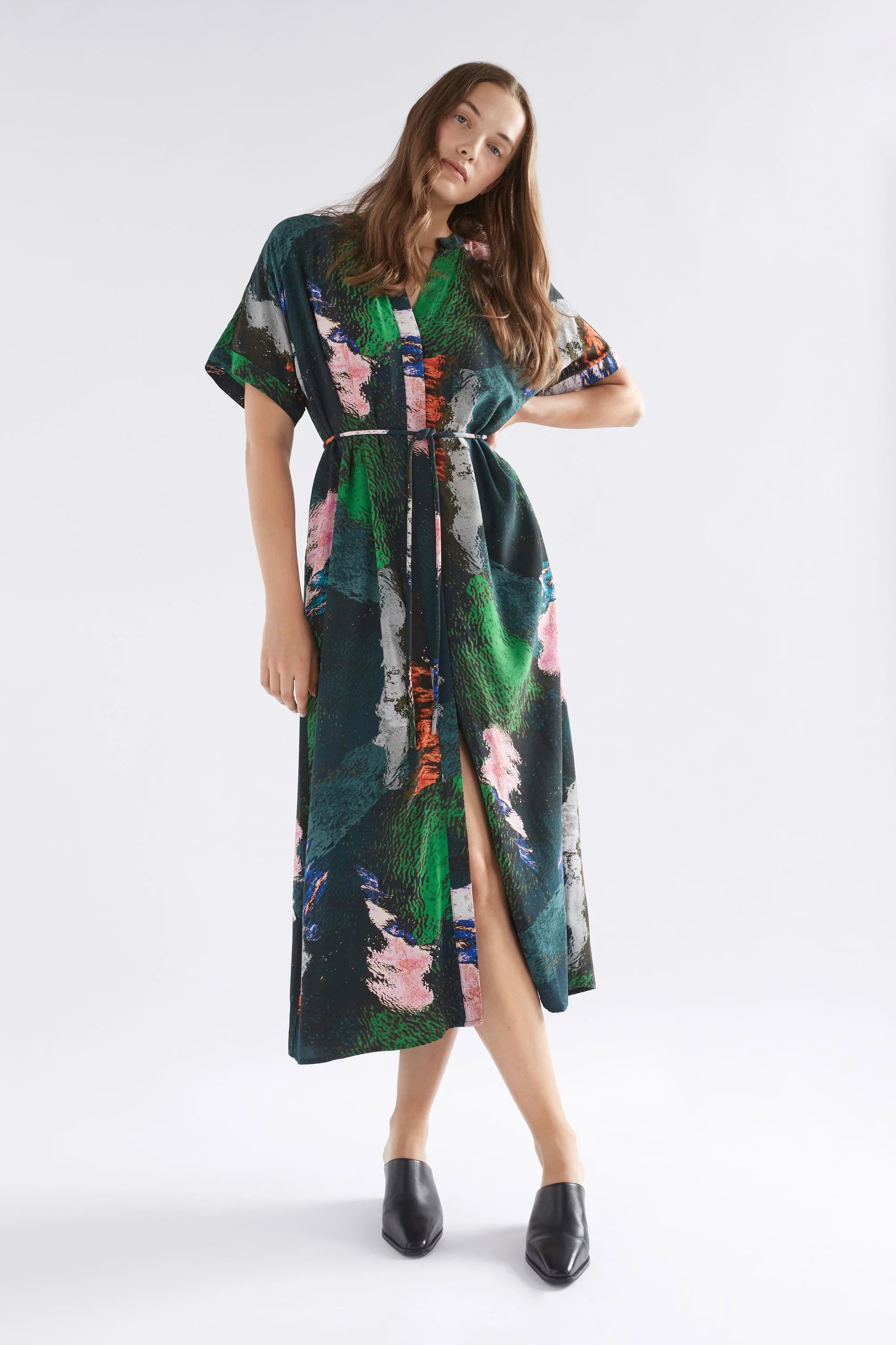 Elk Malo Shirt Dress - Reflections Print