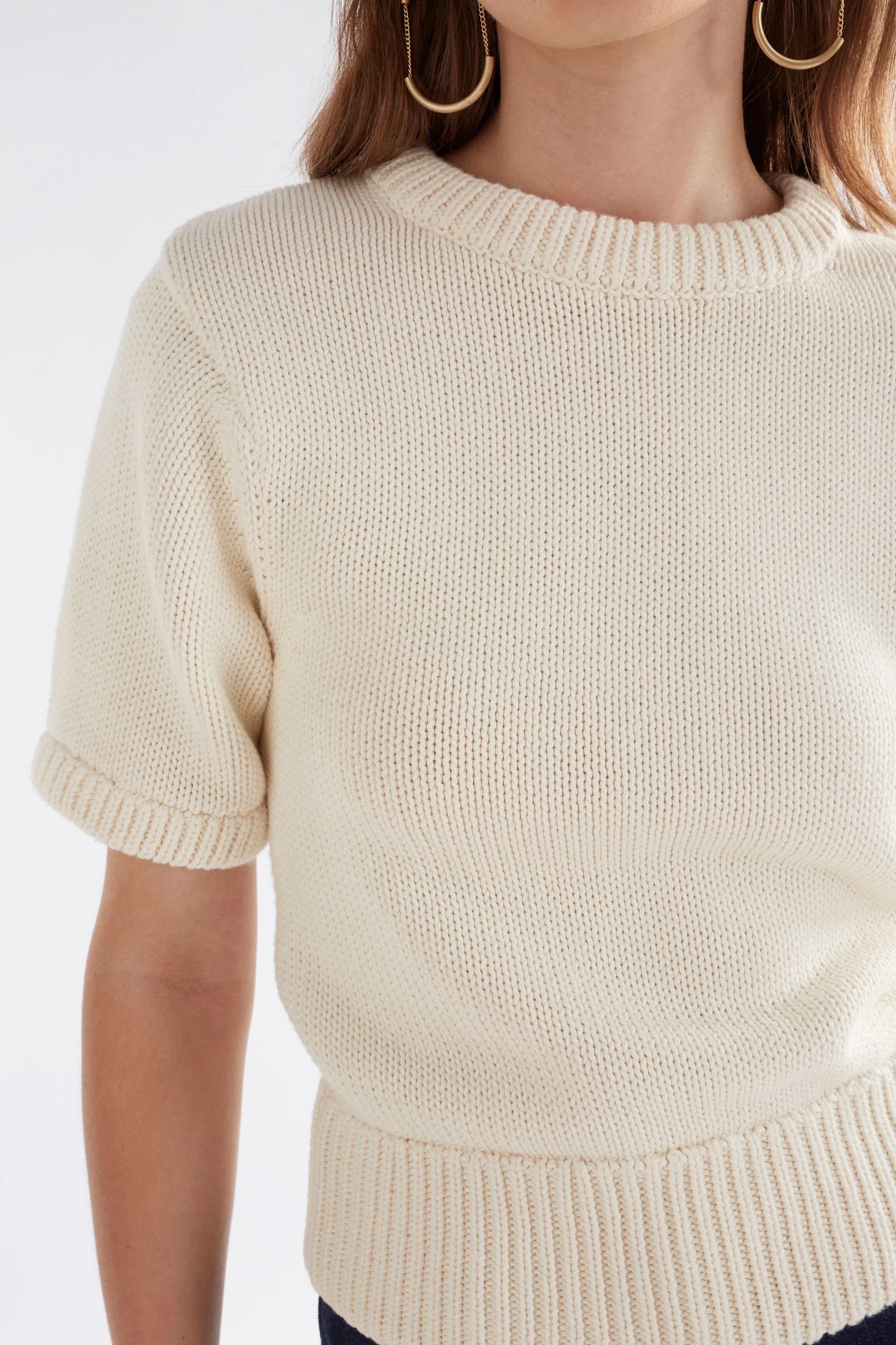 Elk Luft Knit Top - Off White