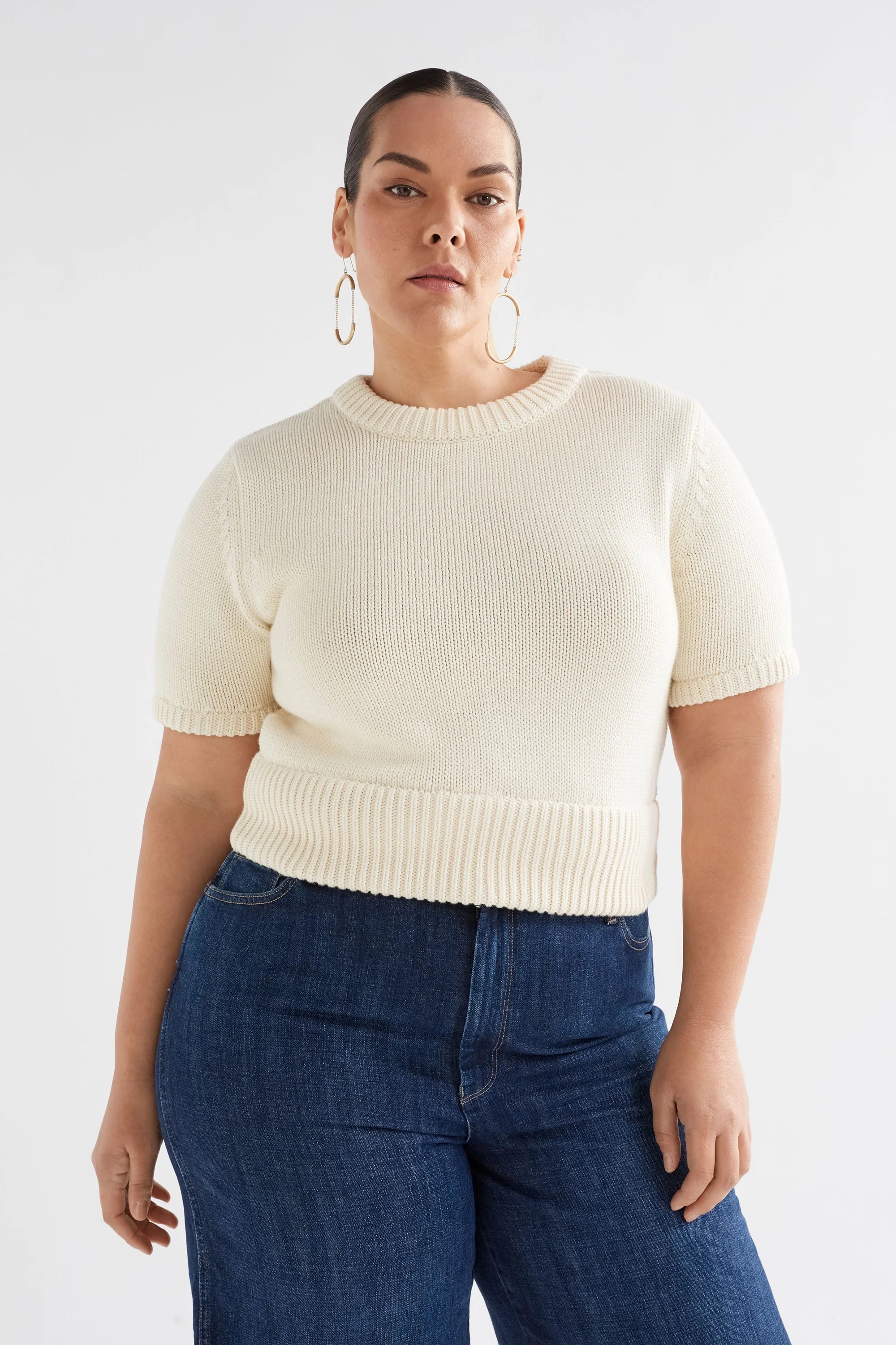 Elk Luft Knit Top - Off White