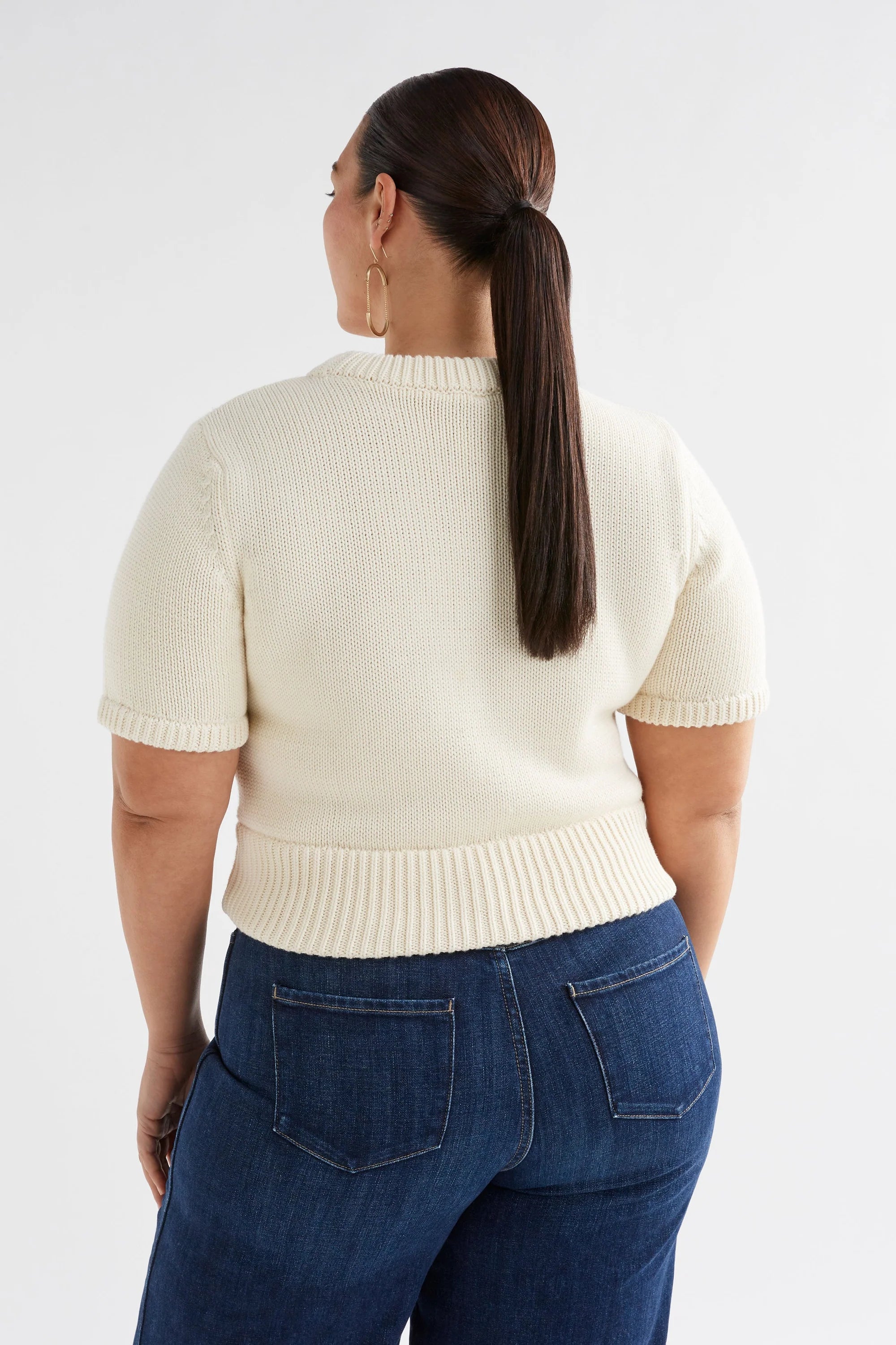 Elk Luft Knit Top - Off White