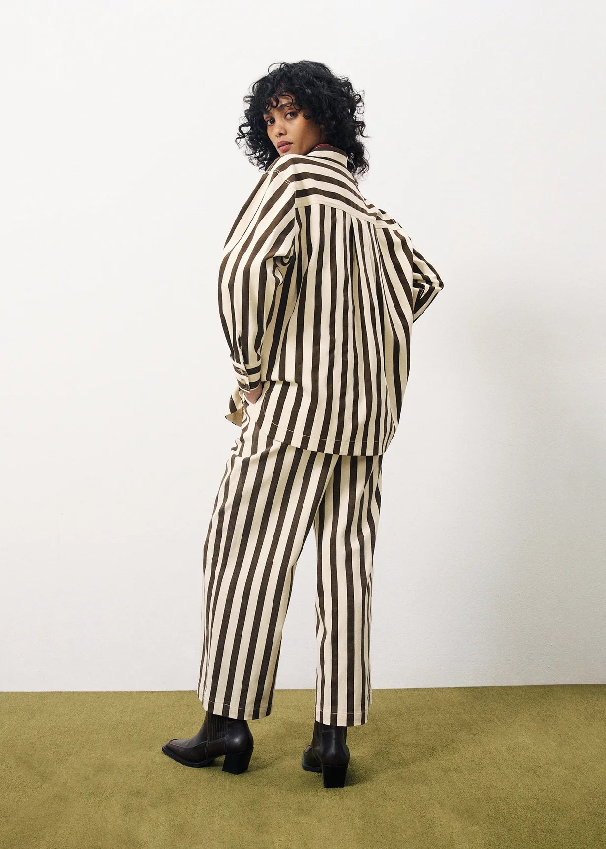 FRNCH Pelly Pant - Chocolate Stripe