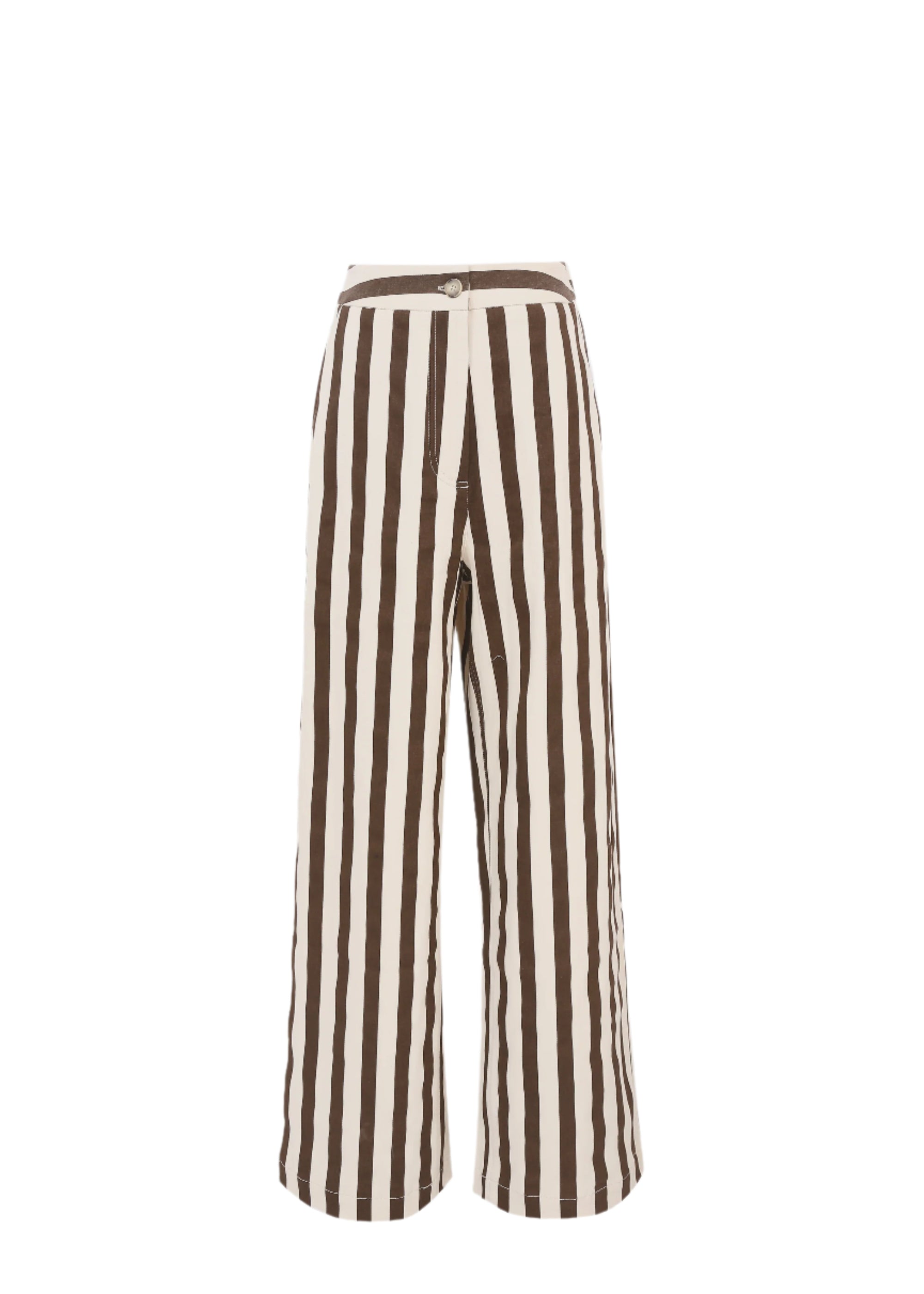 FRNCH Pelly Pant - Chocolate Stripe