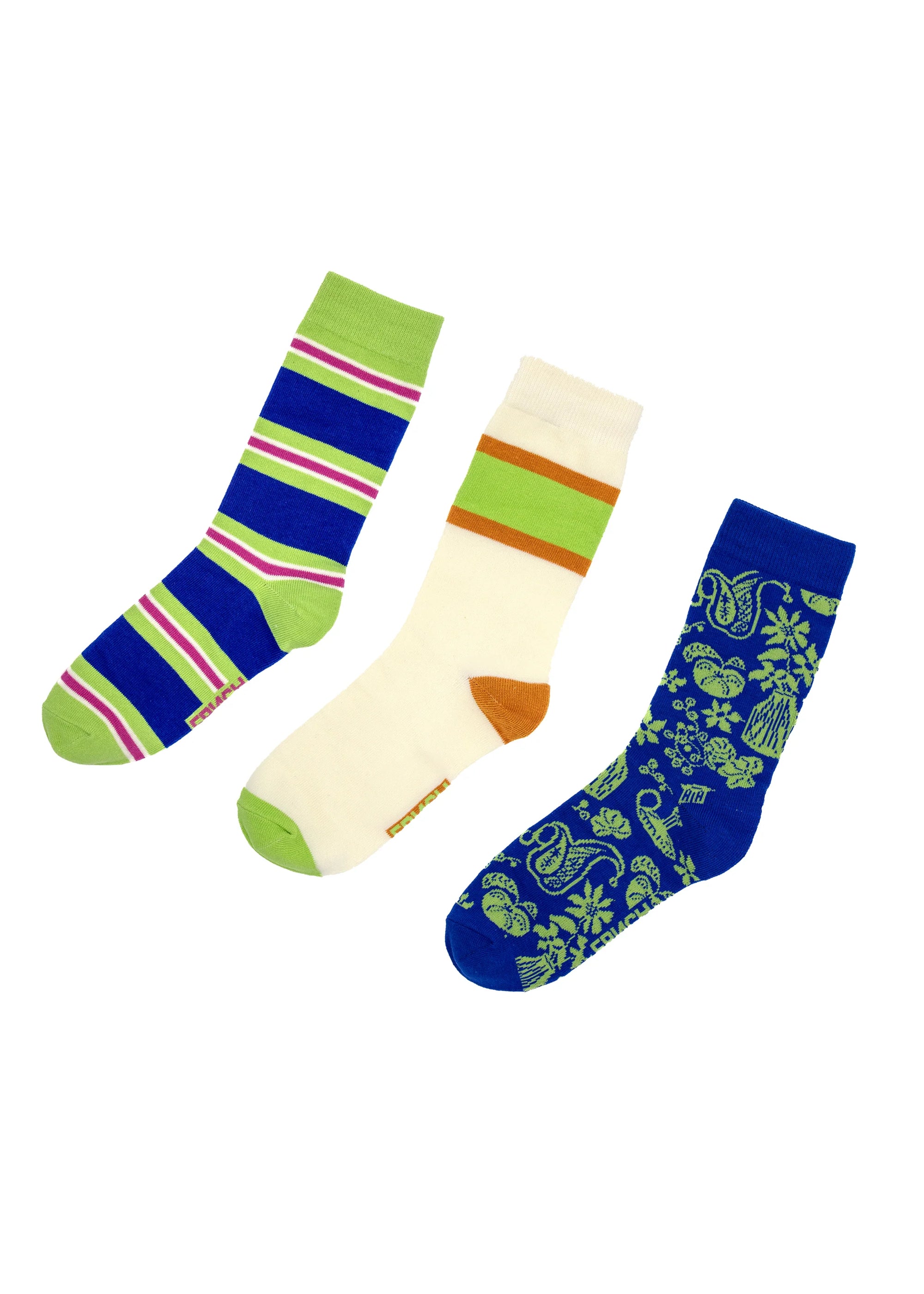 FRNCH Ivete Socks 3 Pack - Electric Blue