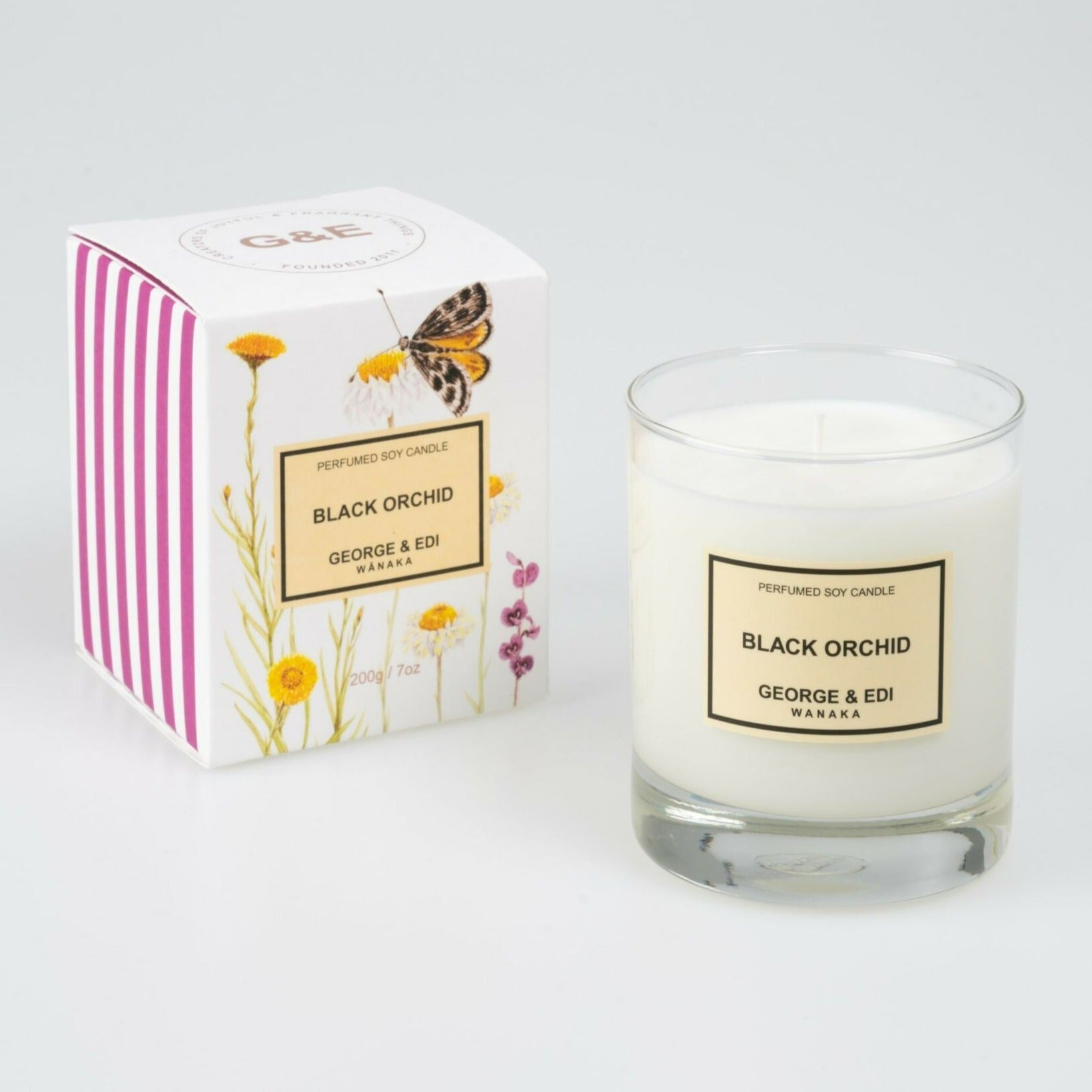 george & edi standard perfumed candle black orchid