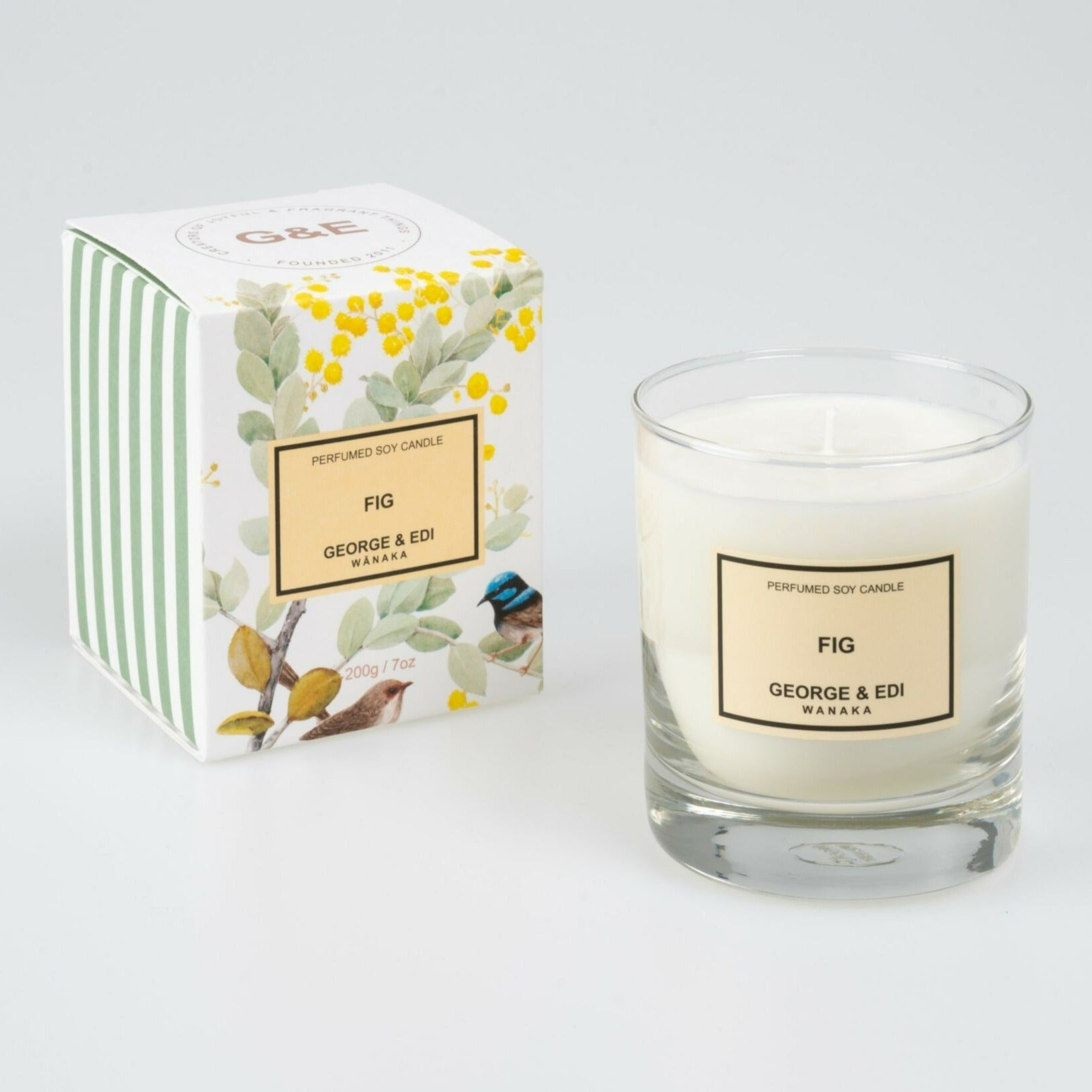 george & edi standard perfumed candle fig