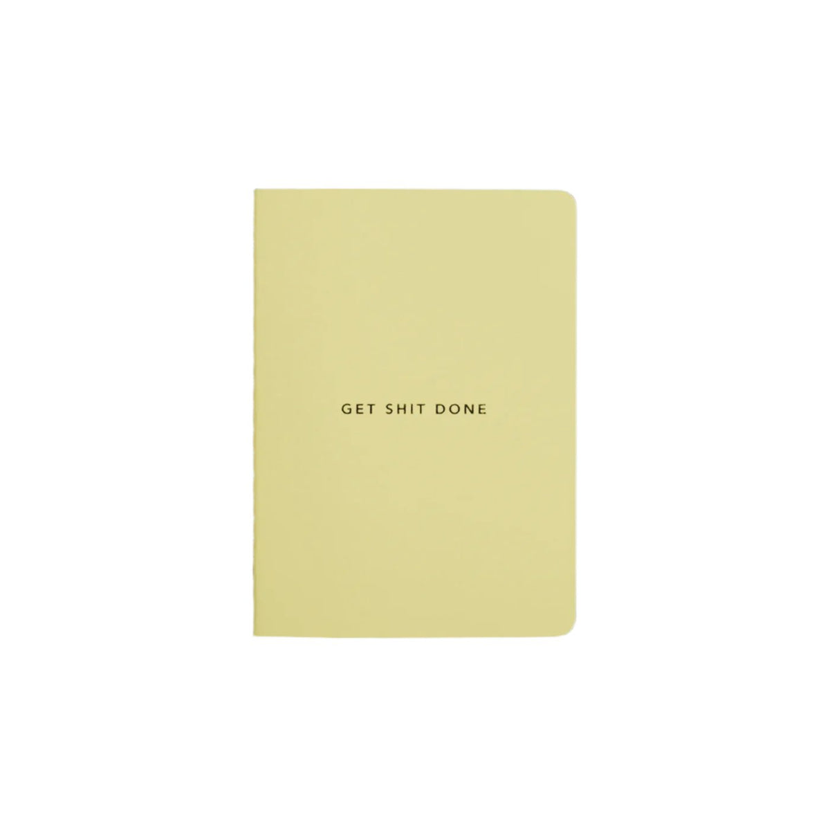 Get Shit Done Minimal Notebook A6 - Lemon