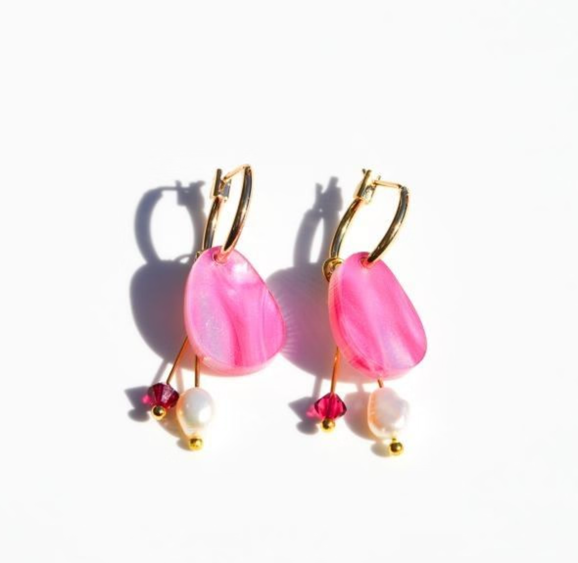 Hagen &amp; Co Chloe Earrings - Magenta