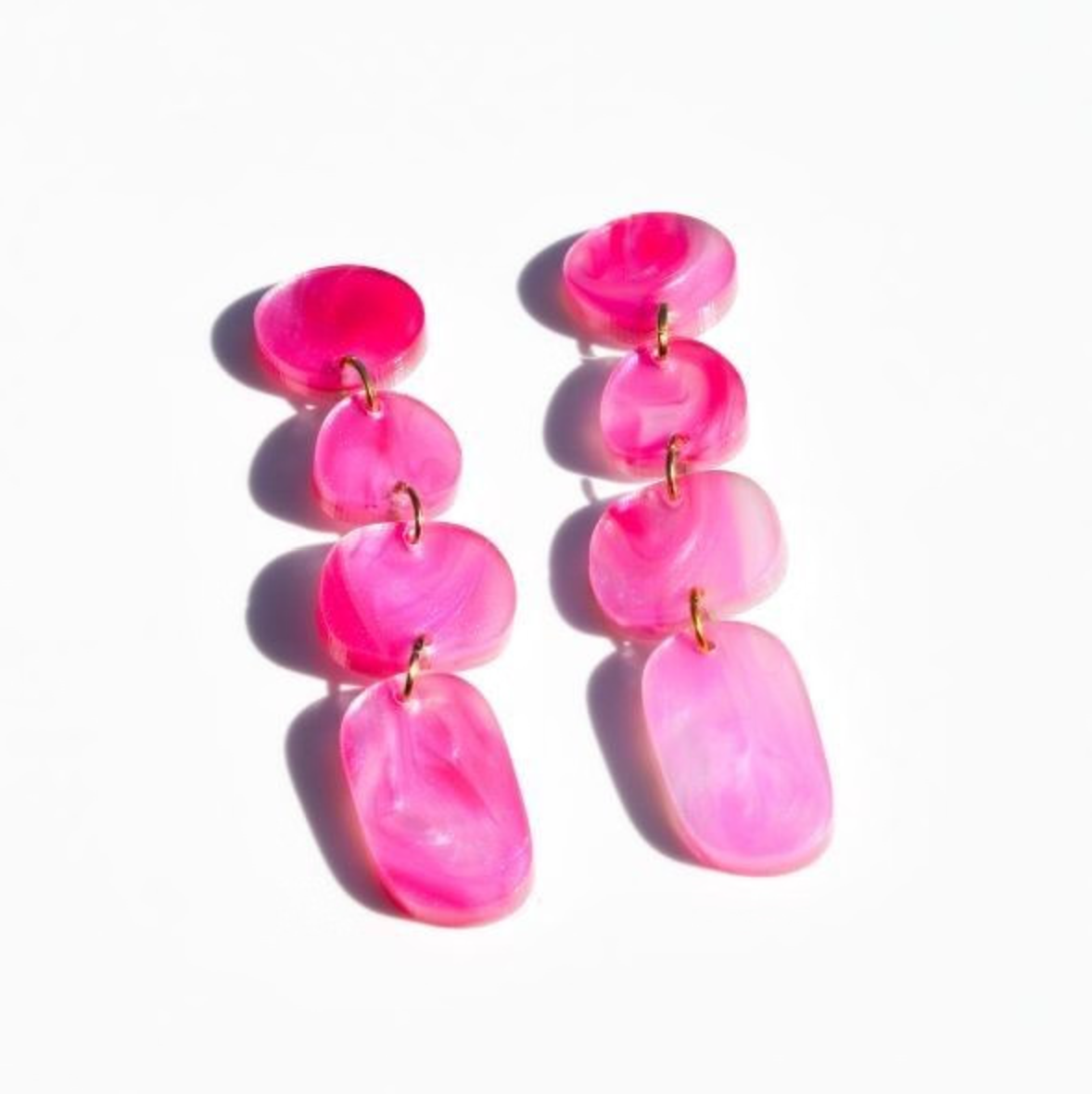 Hagen &amp; Co Juno Earrings - Magenta