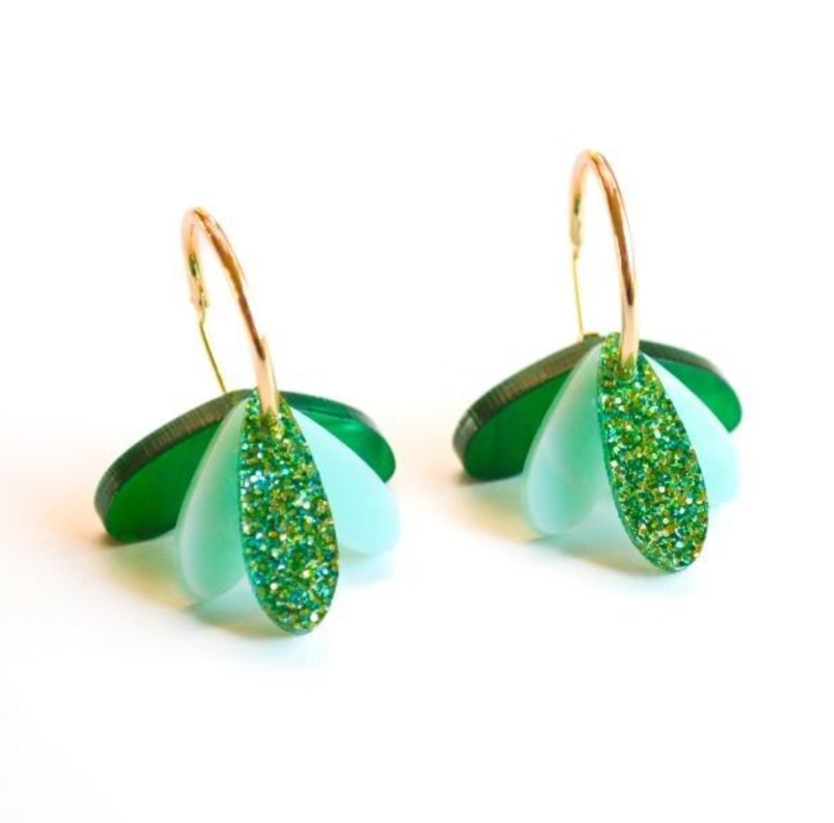 Hagen &amp; Co Happy Hour Earrings - Green