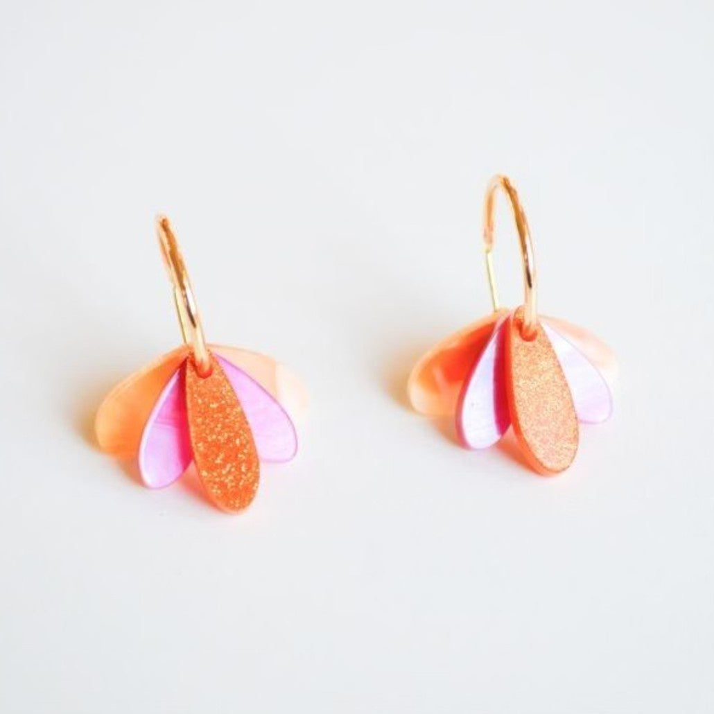 Hagen & Co Happy Hour Earrings - Peach/Pink