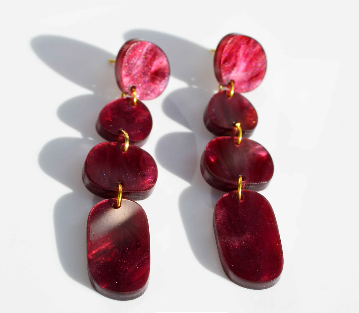 Hagen  &amp; Co Juno Earrings - Merlot