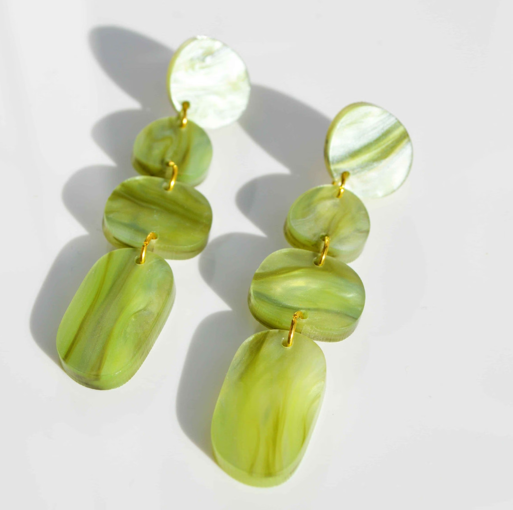 Hagen &amp; Co Juno Earrings - Sage