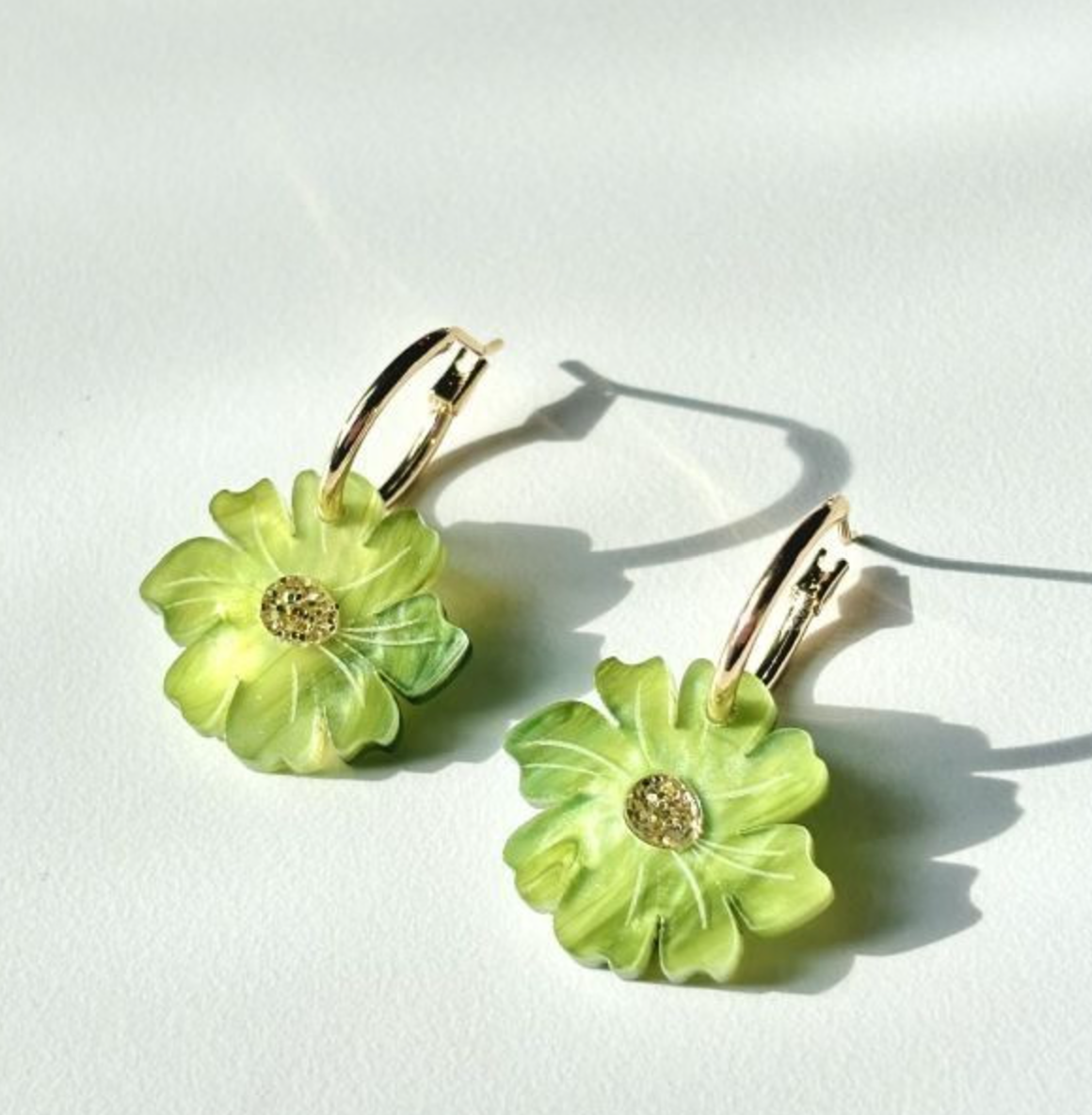 Hagen &amp; Co Wildflower Earrings - Sage