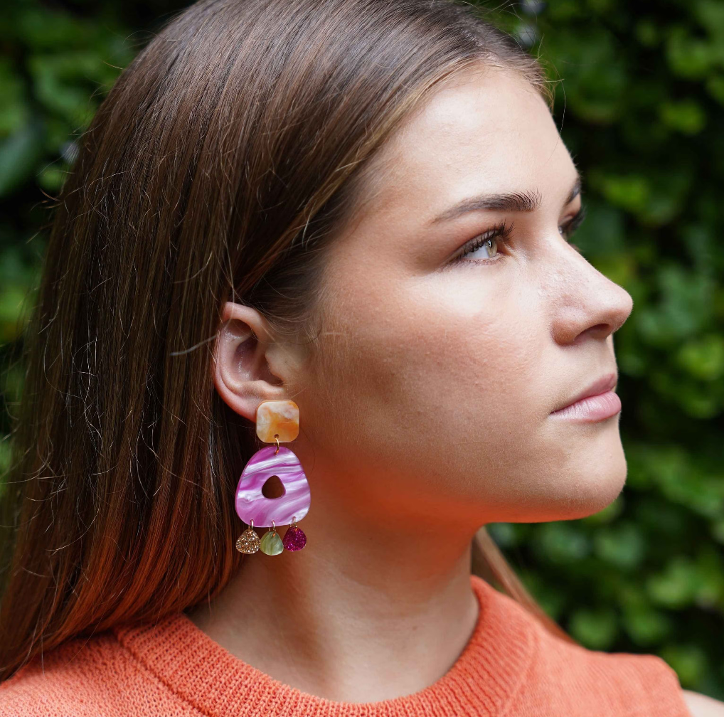 Hagen & Co Electra Earrings - Aqua