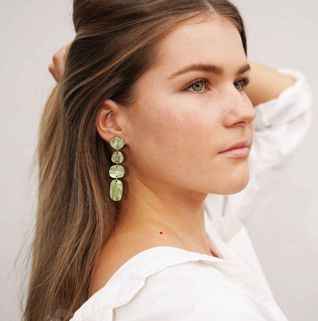 Hagen & Co Juno Earrings - Sage