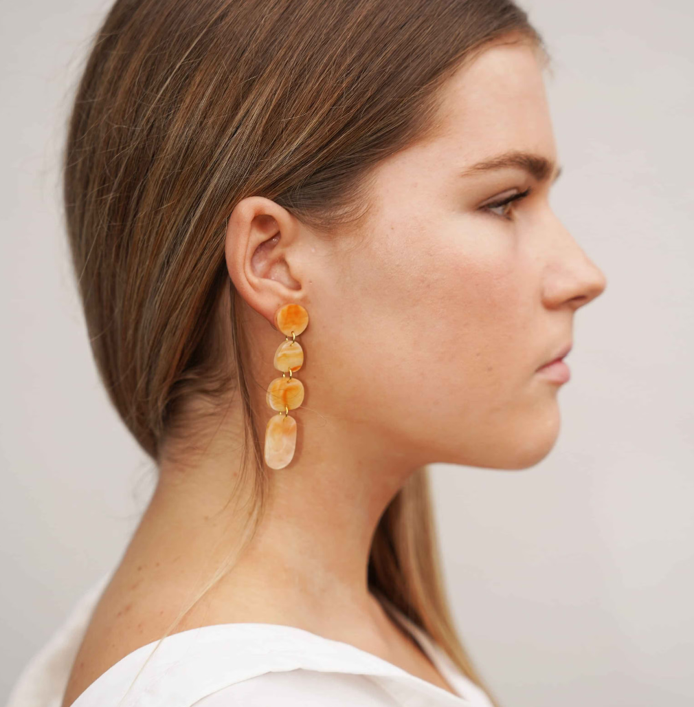 Hagen & Co  Juno Earrings - Sunset