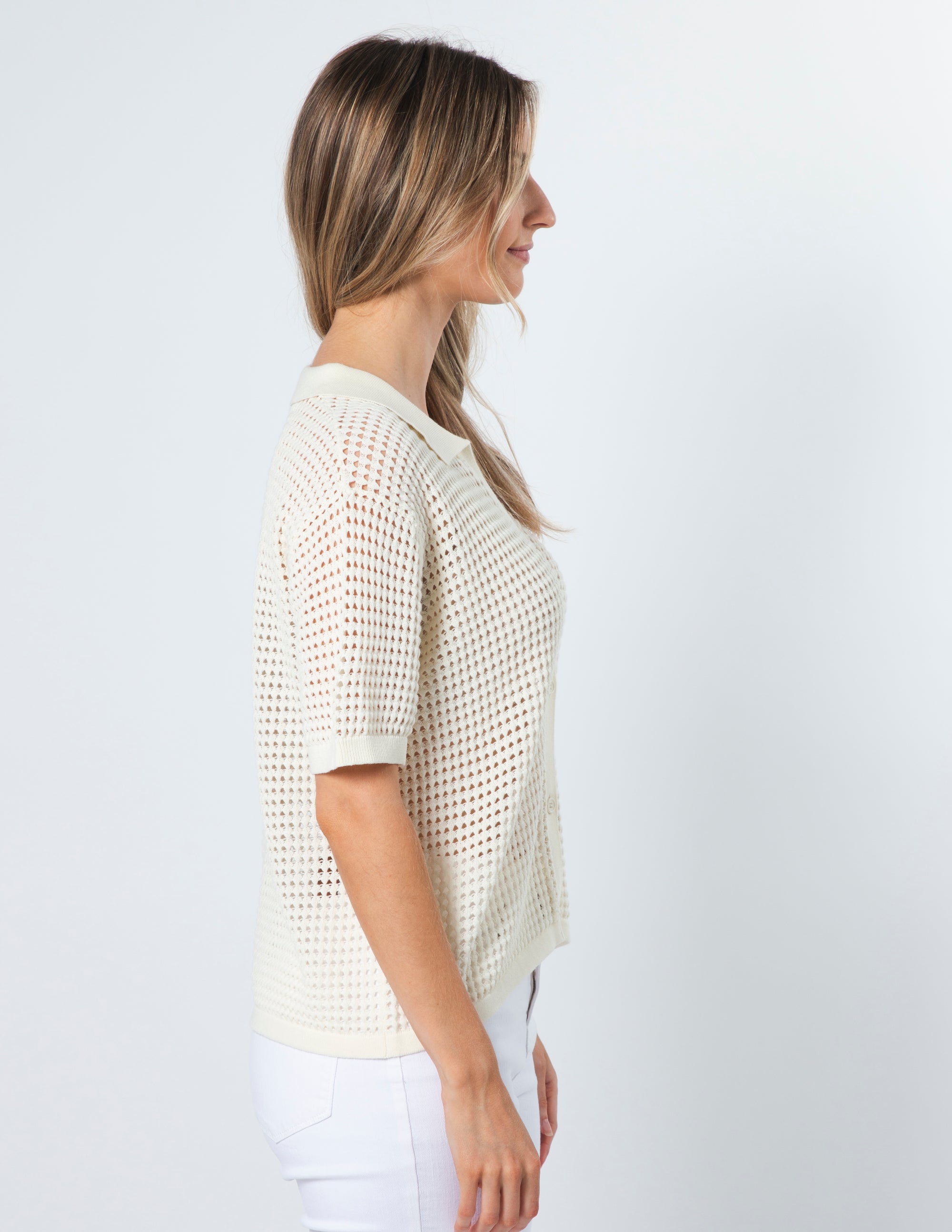 Stella & Gemma Holly Knit Top - Bone