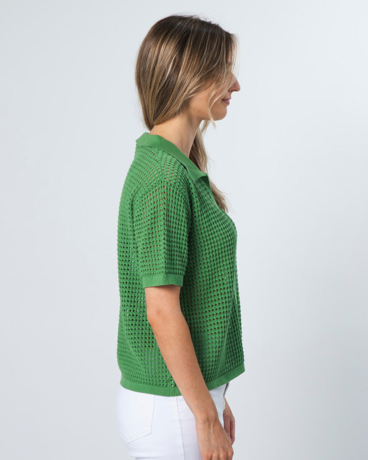 Stella & Gemma Holly Knit Top - Cress