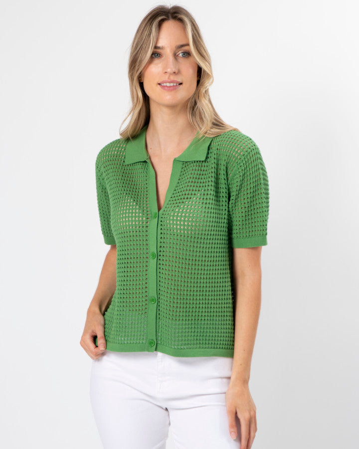 Stella & Gemma Holly Knit Top - Cress