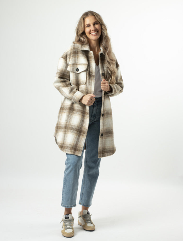 Stella &amp; Gemma Kelly Coat - Earthly Checks