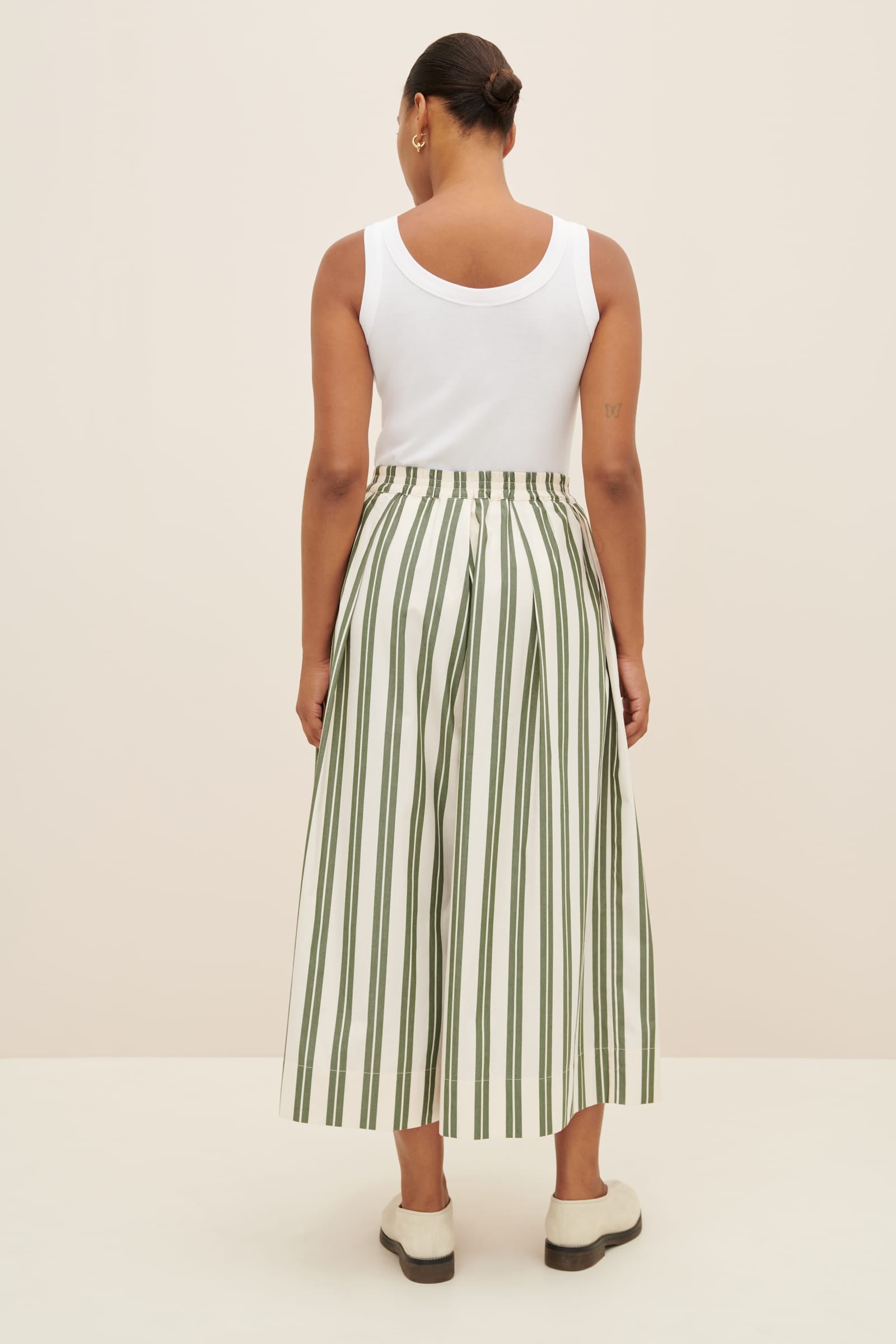 Kowtow Athena Pant - Forest Stripe