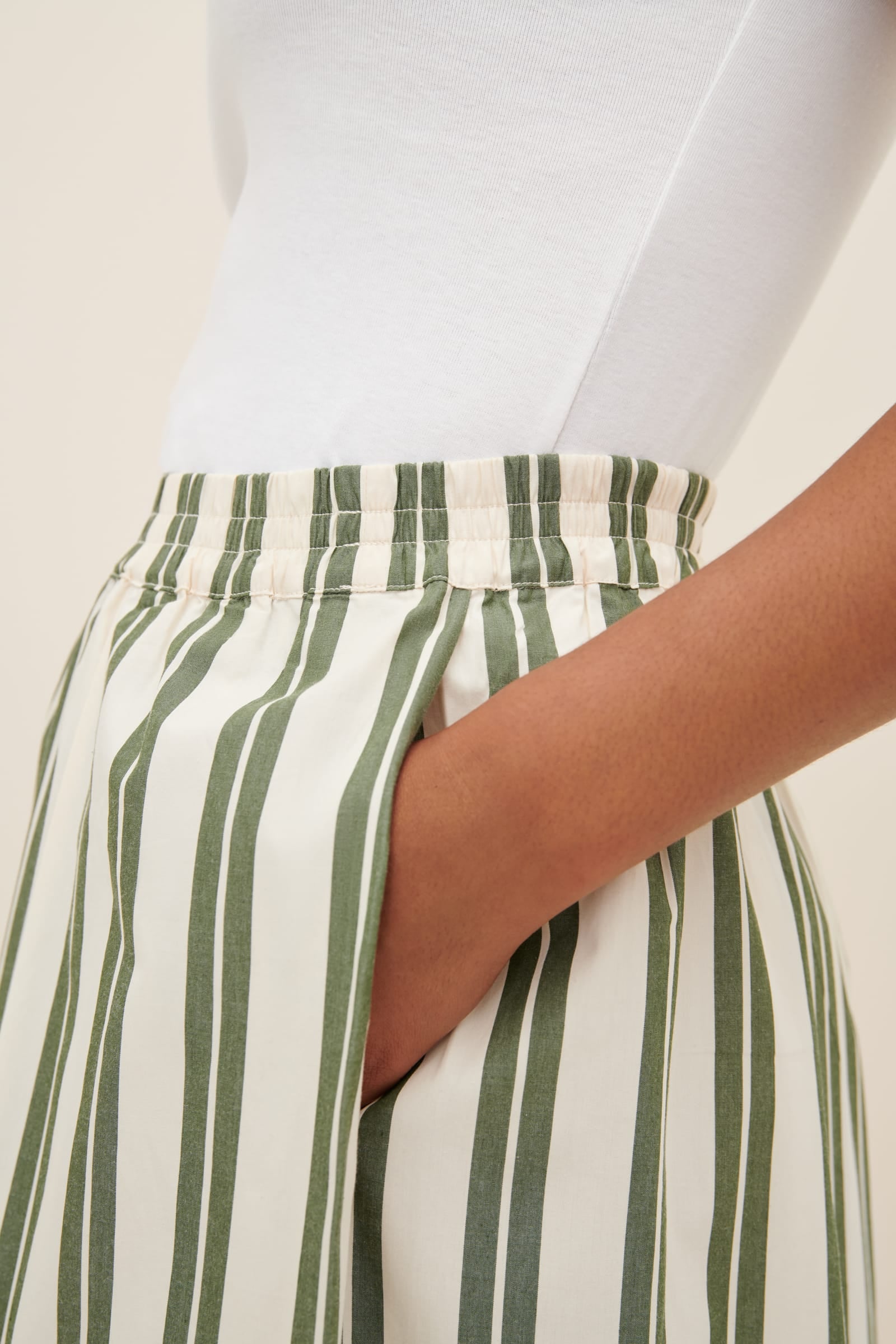 Kowtow Athena Pant - Forest Stripe