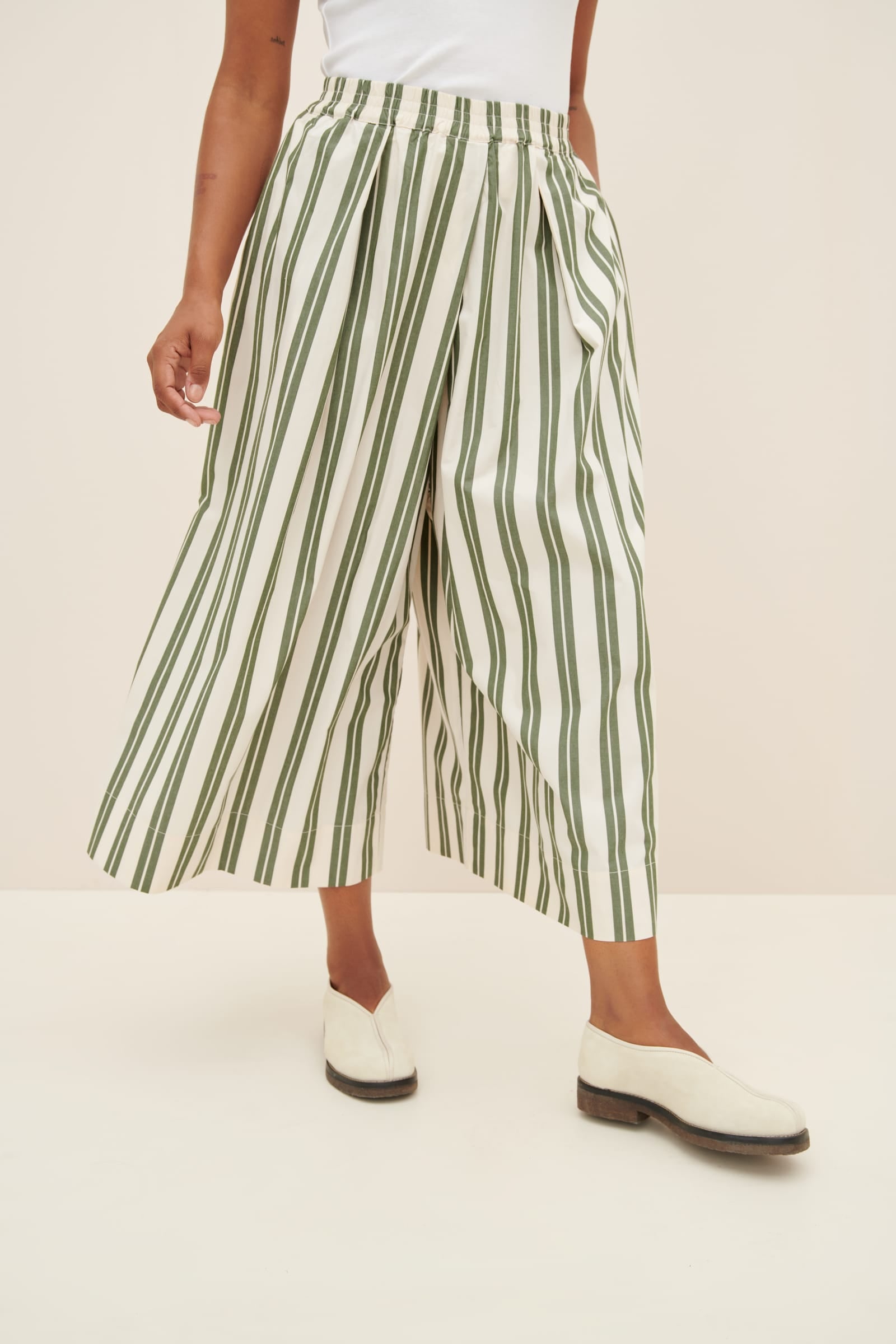 Kowtow Athena Pant - Forest Stripe