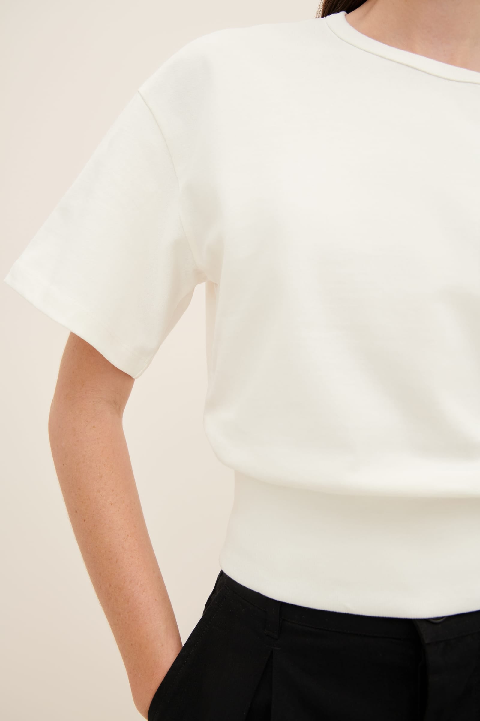 Kowtow Boxy Rib Tee - Off White