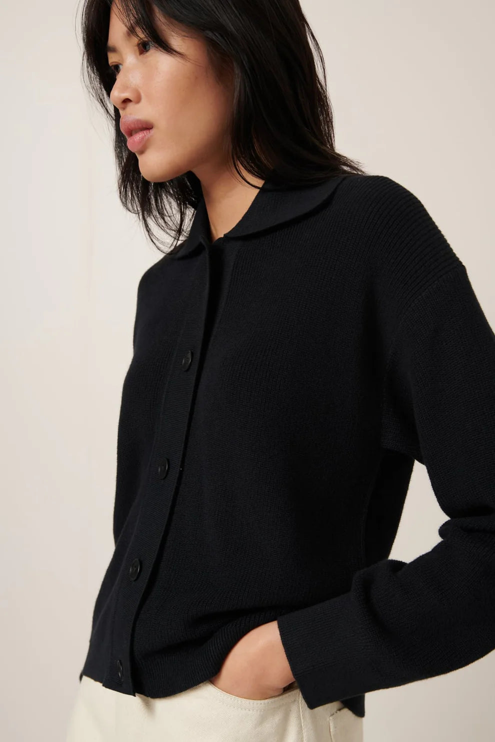 Kowtow Merel Cardigan - Black