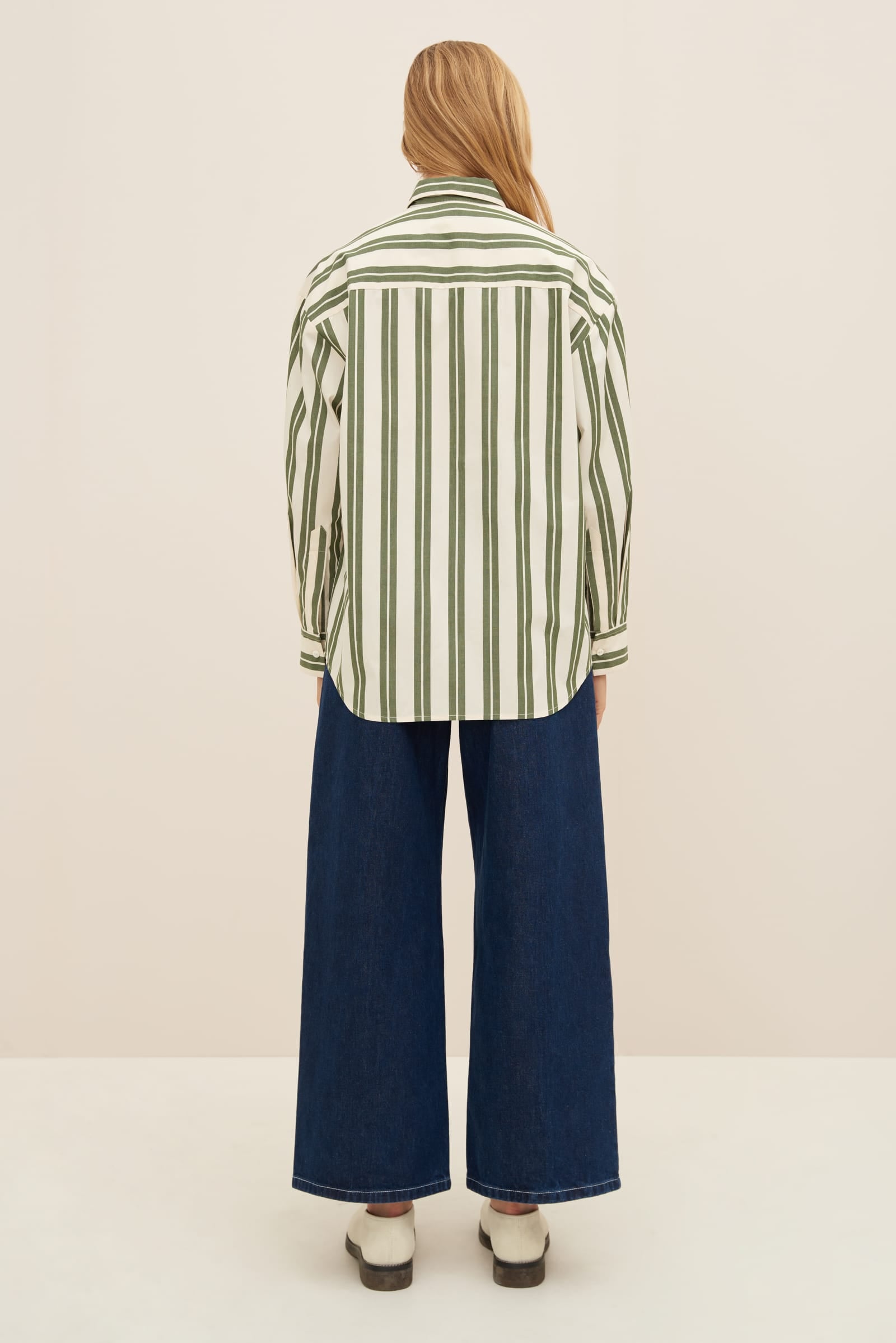 Kowtow Petra Shirt - Forest Stripe