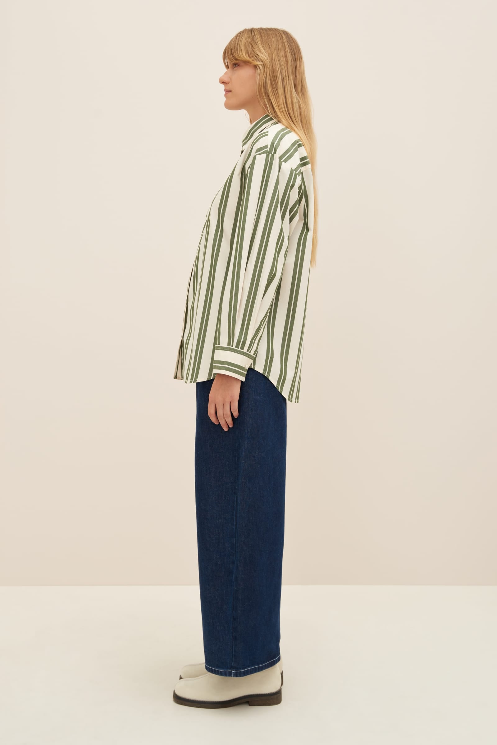 Kowtow Petra Shirt - Forest Stripe