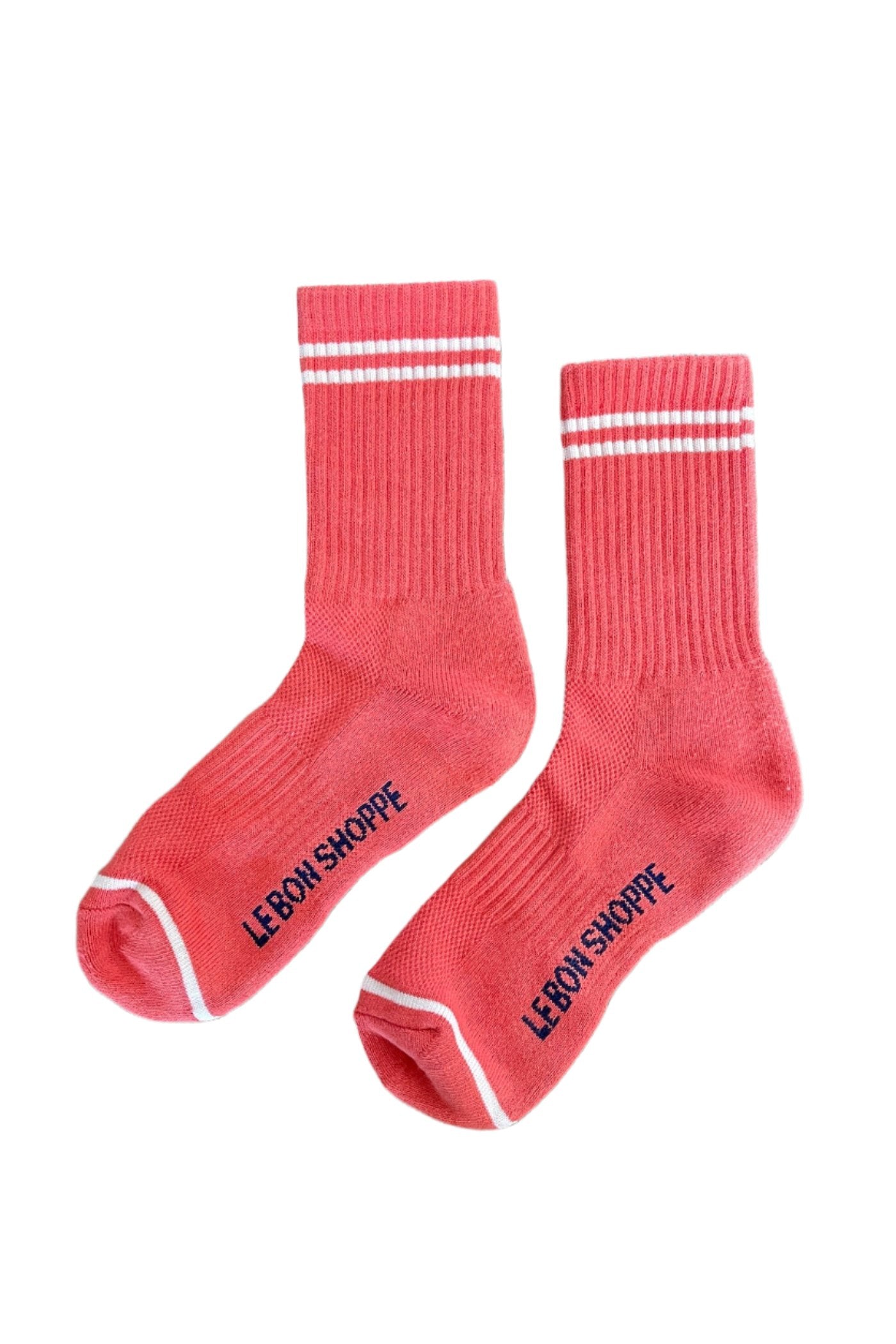 Le Bon Shoppe Boyfriend Socks - coral