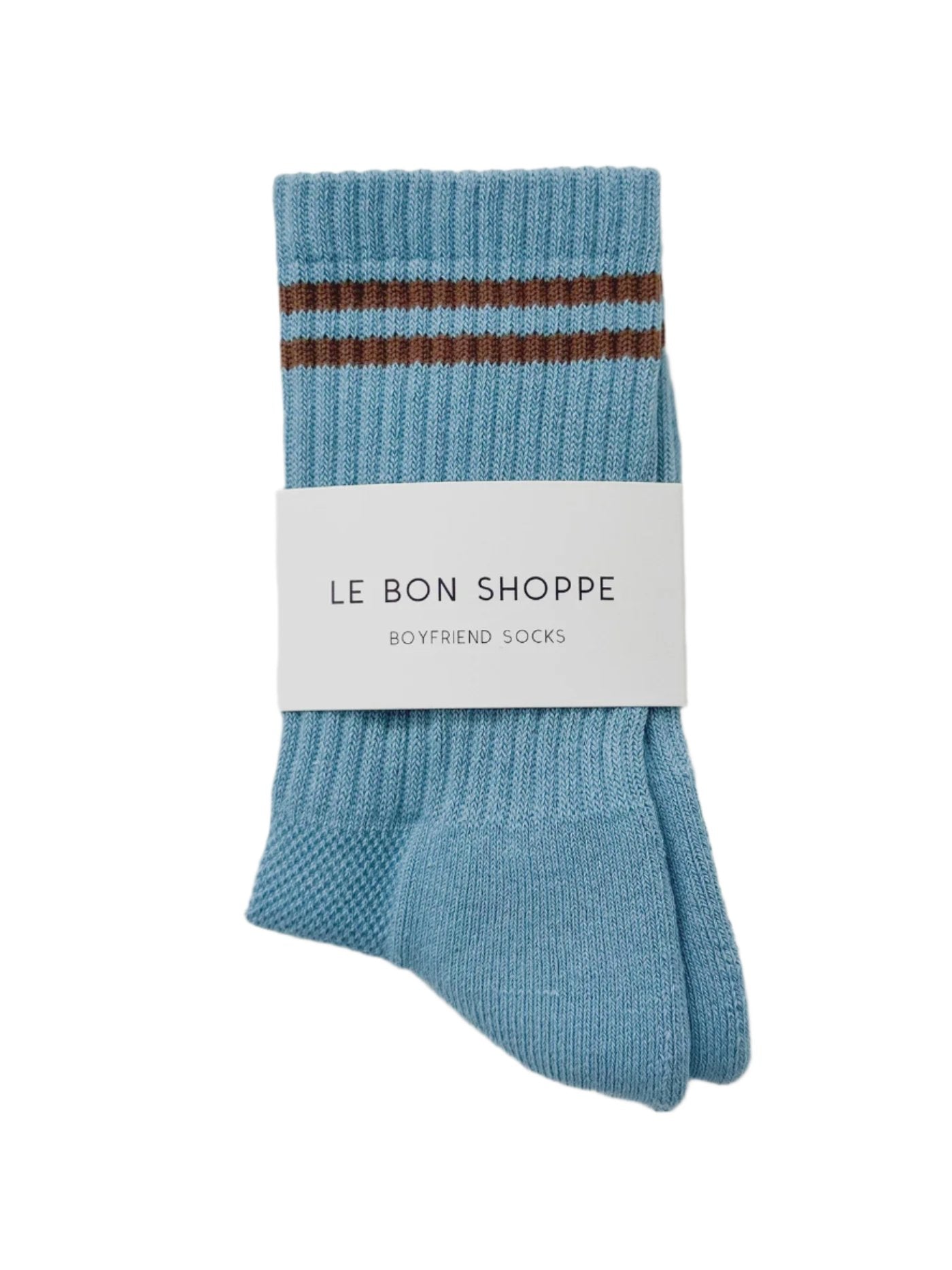 Le Bon Shoppe Boyfriend Socks - powder blue 