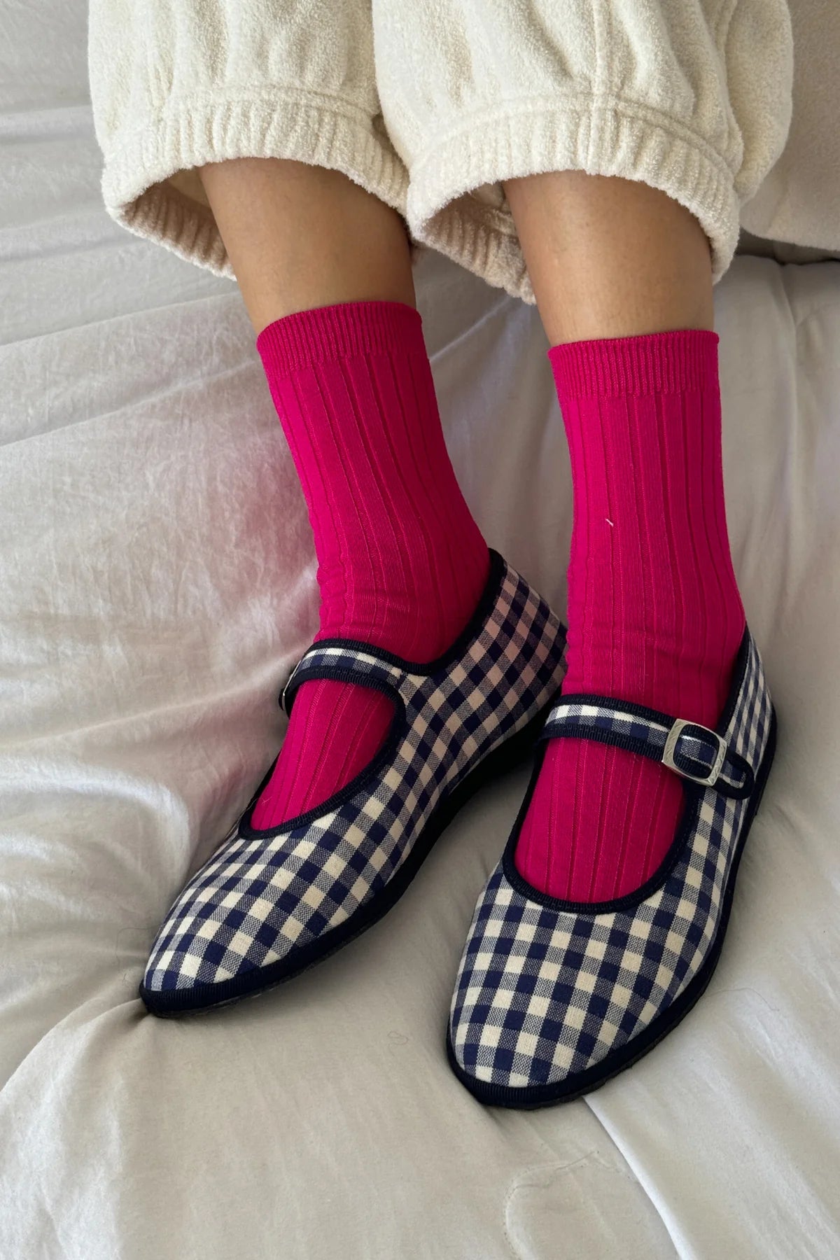 Le Bon Shoppe Her Socks - Fuchsia